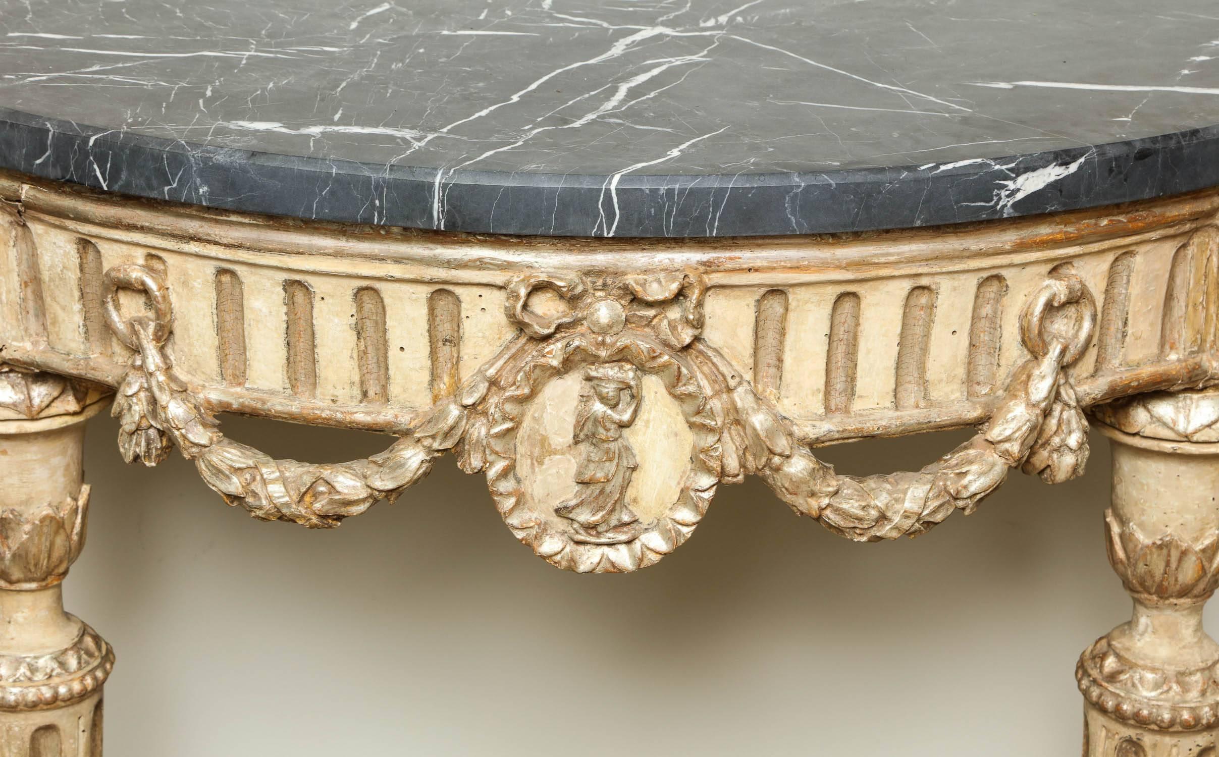 Pair of Italian Neoclassical Console Tables 2