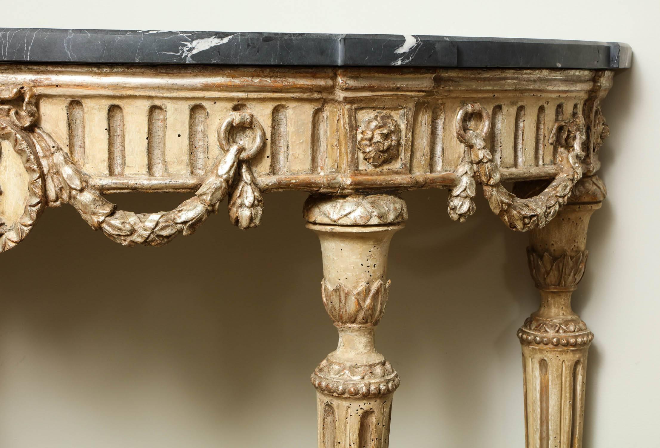 Pair of Italian Neoclassical Console Tables 3