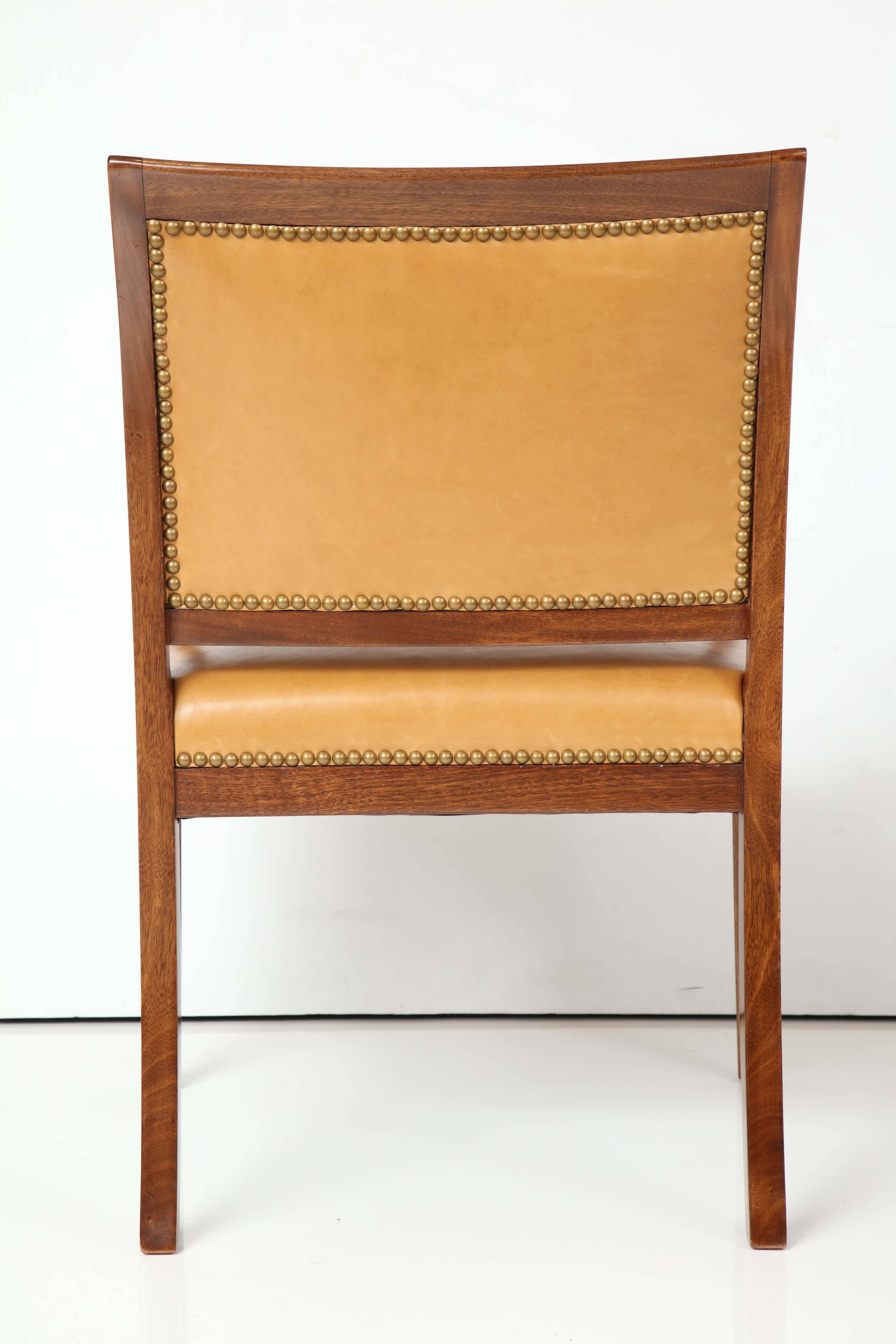 Mid-20th Century Frits Henningsen Mahogany Open Armchair