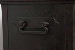 Danish Painted Steelsafe with Hidden Lock, 19th Century