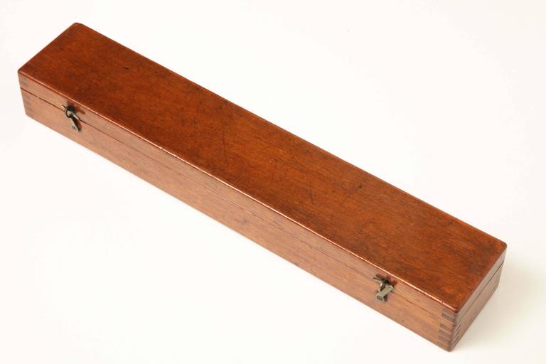 Edwardian Architect's Mahogany Box of Rulers at 1stdibs