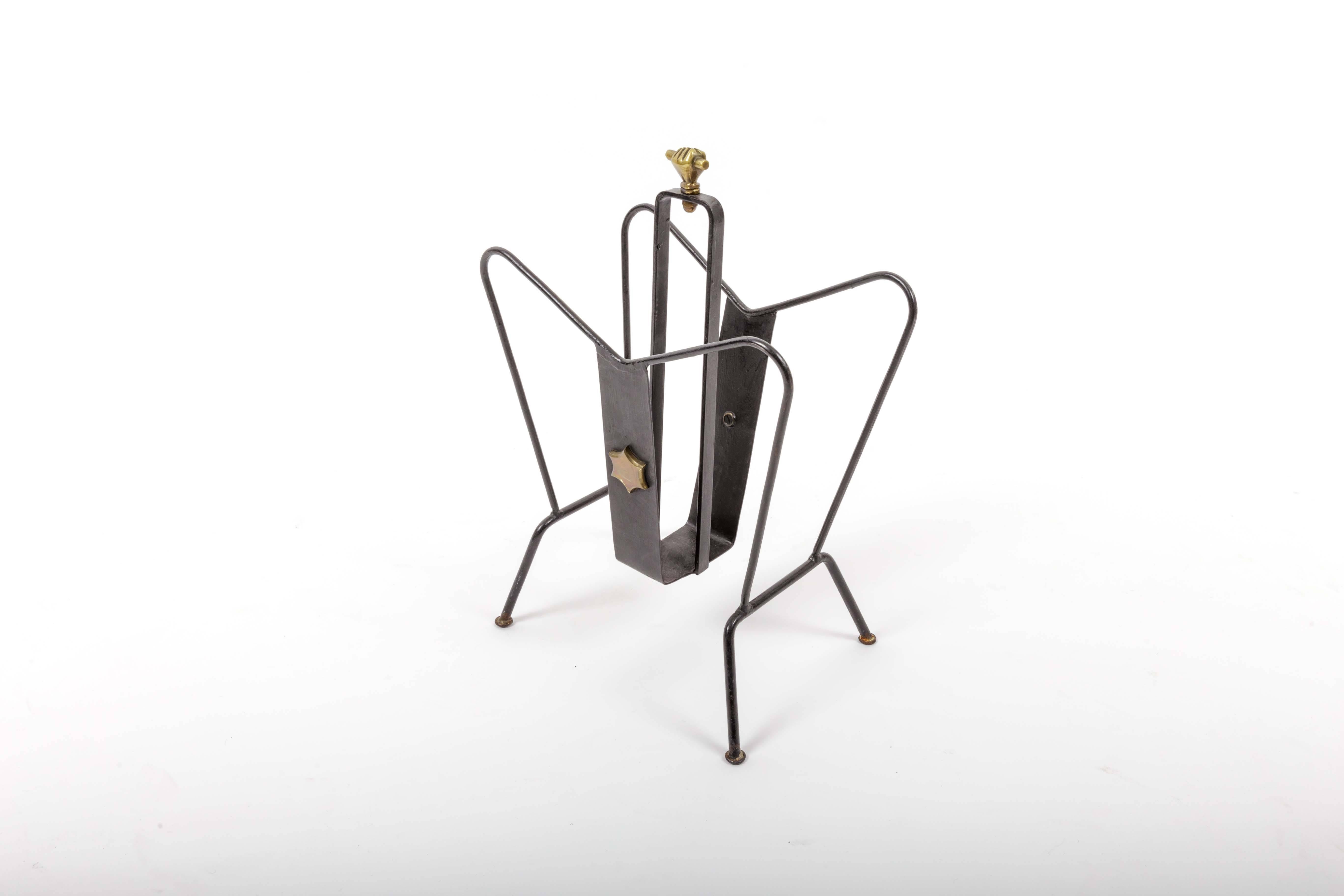 French Magazine Stand by Jacques Adnet