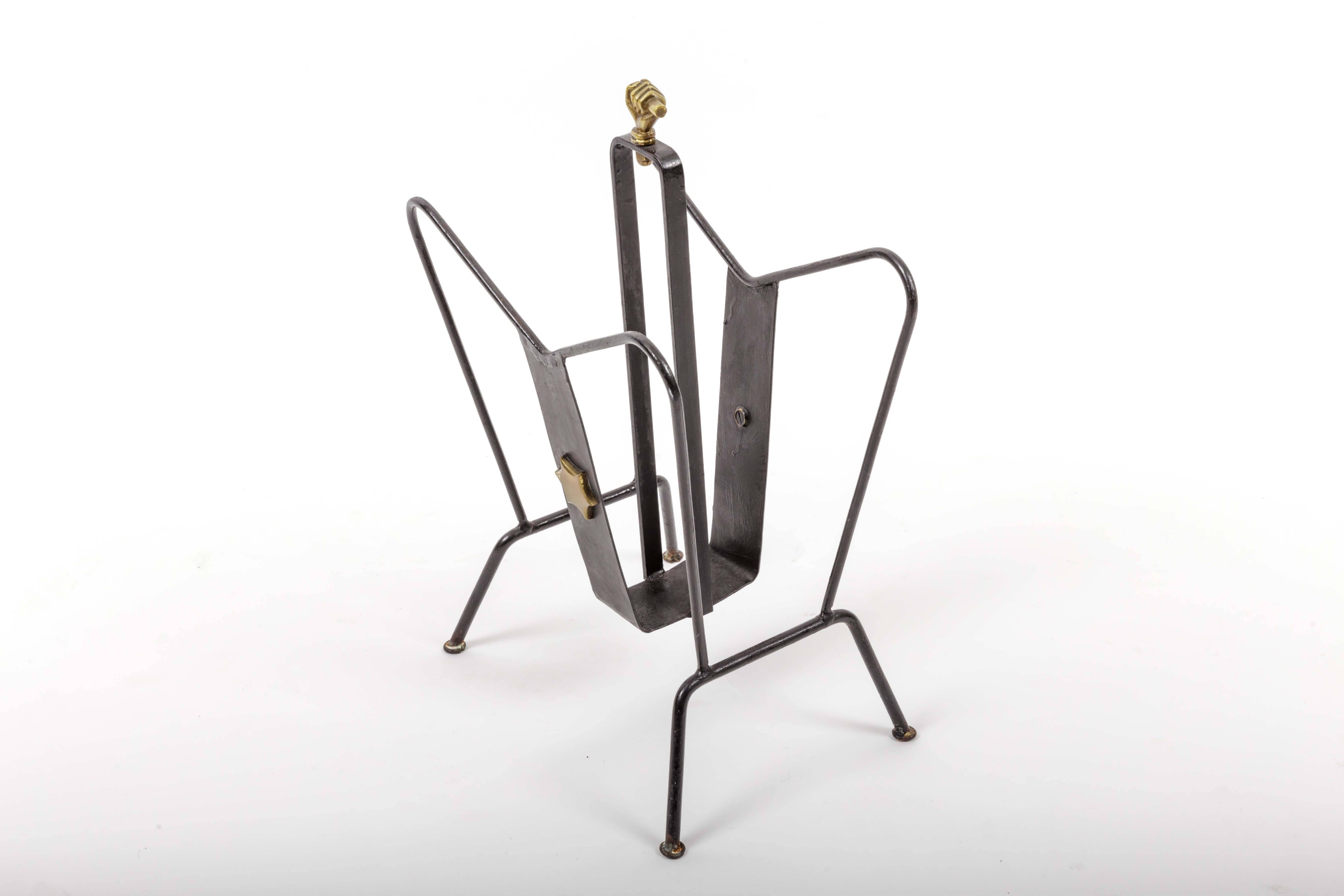 Magazine Stand by Jacques Adnet 2
