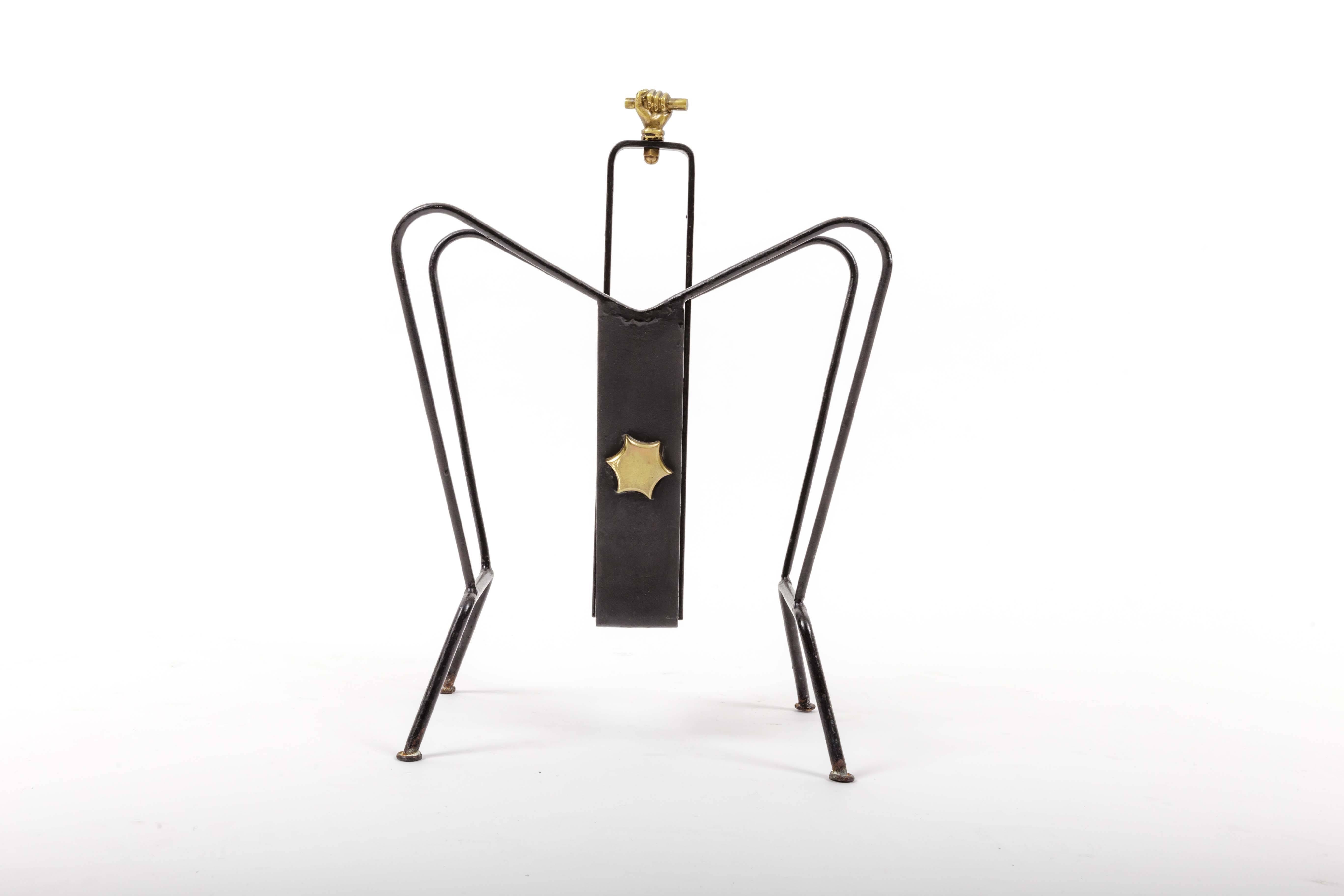 Magazine Stand by Jacques Adnet 5