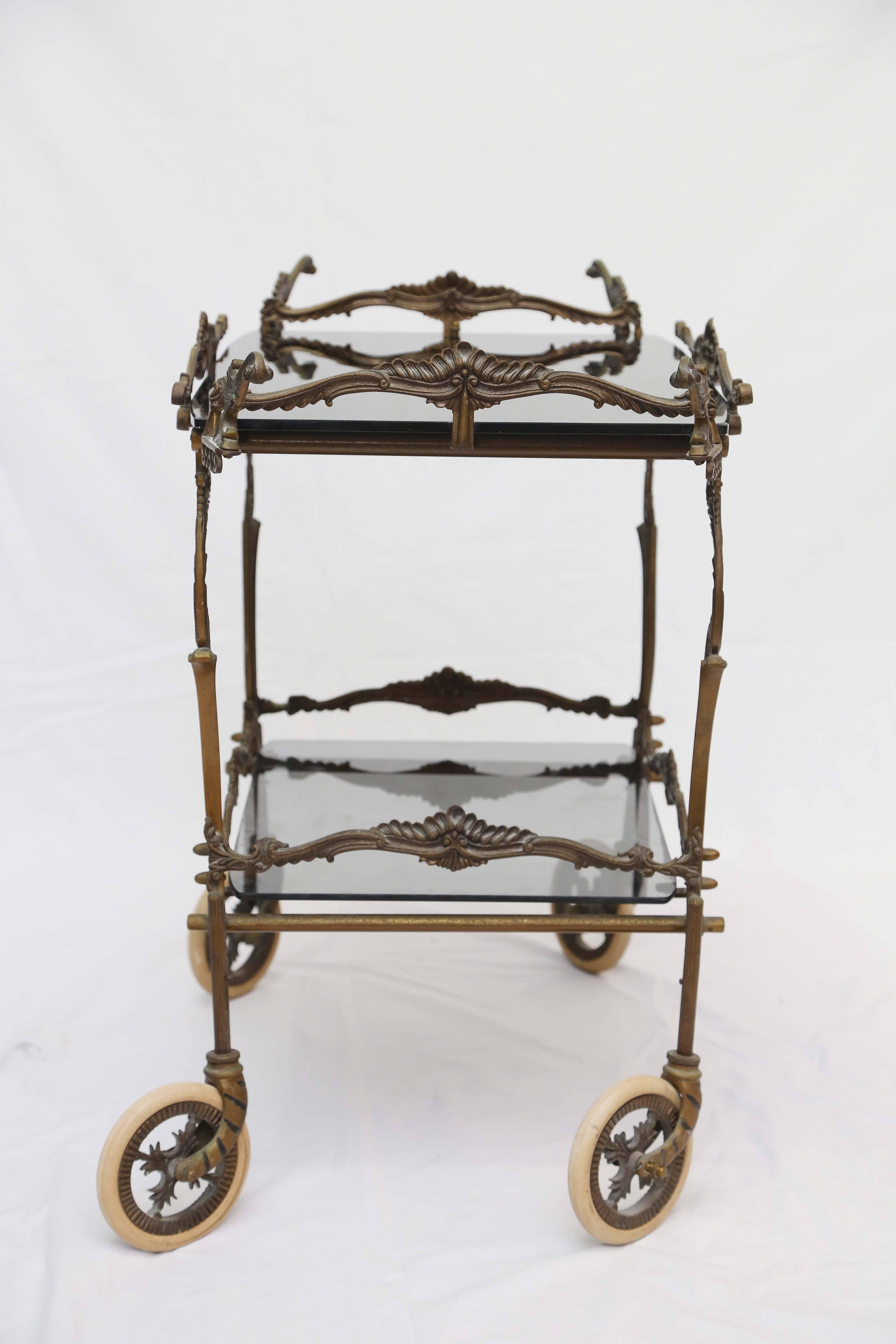 SALE! SALE!SALE! ONE OF ITS KIND BRONZE BARCART  never seen before 2