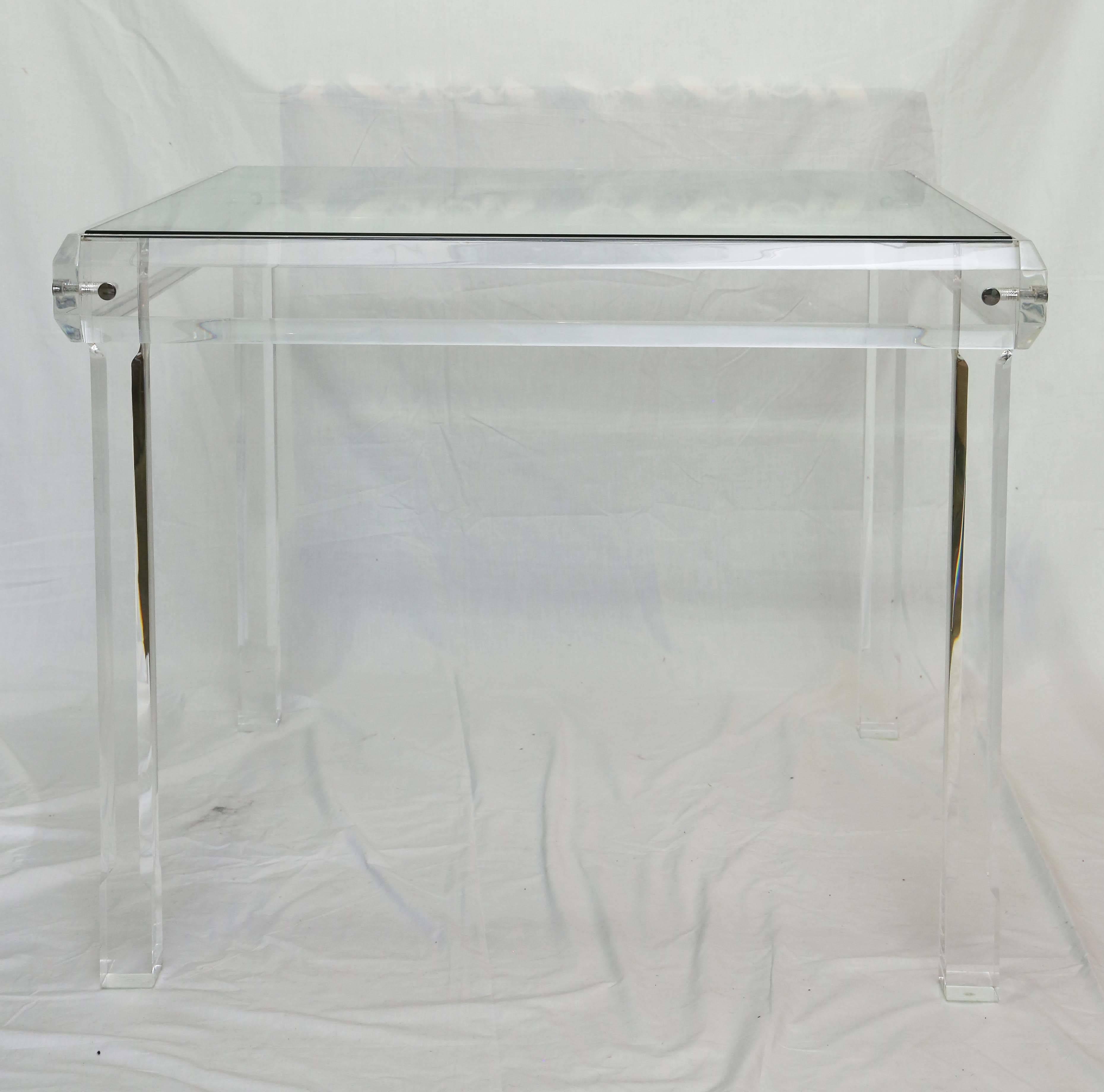 lucite card table