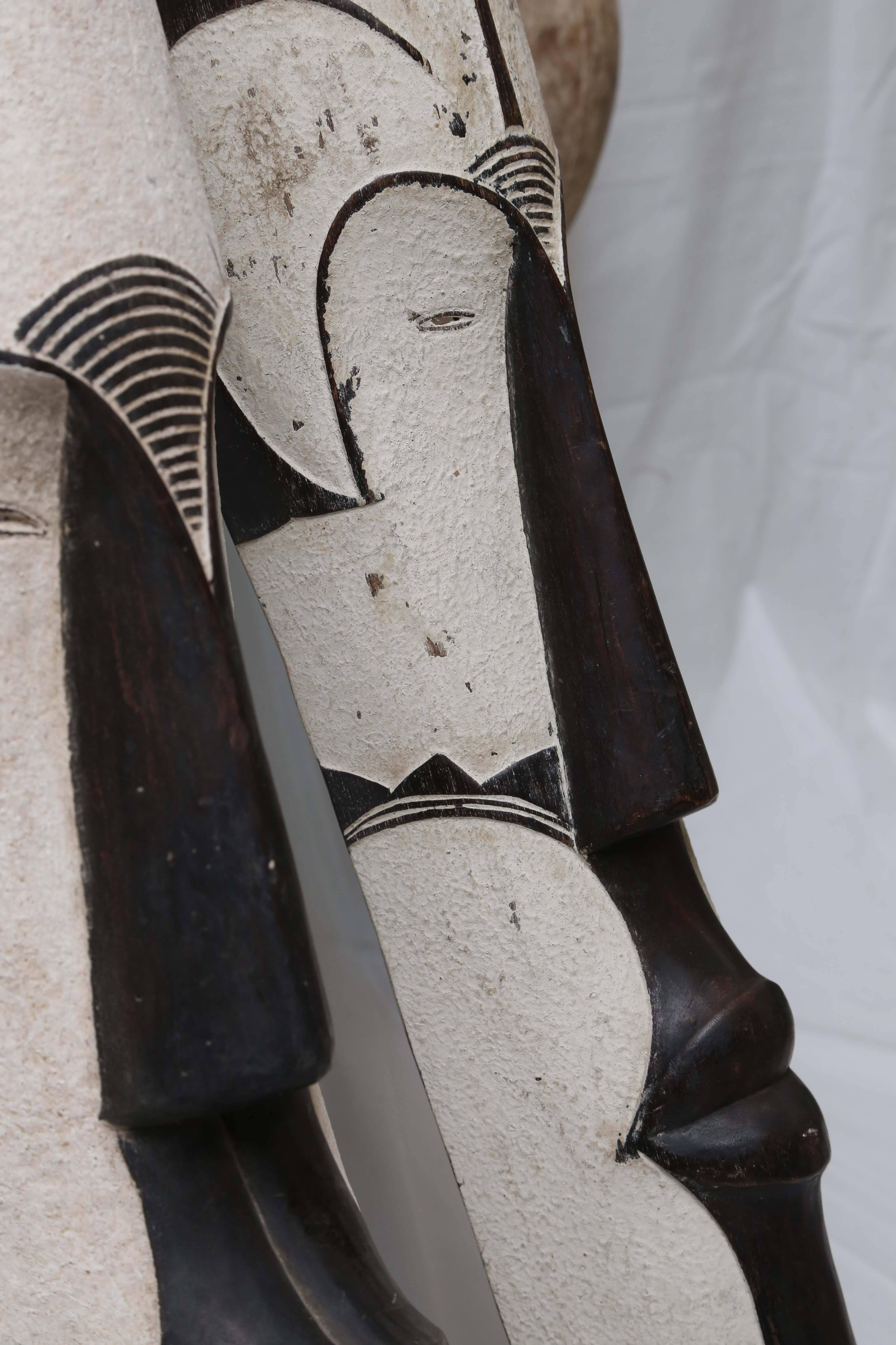 Contemporary African, Abstract Fang Masks, Cameroon, Gabon,  SOLD INDIVIDUALLY ALSO