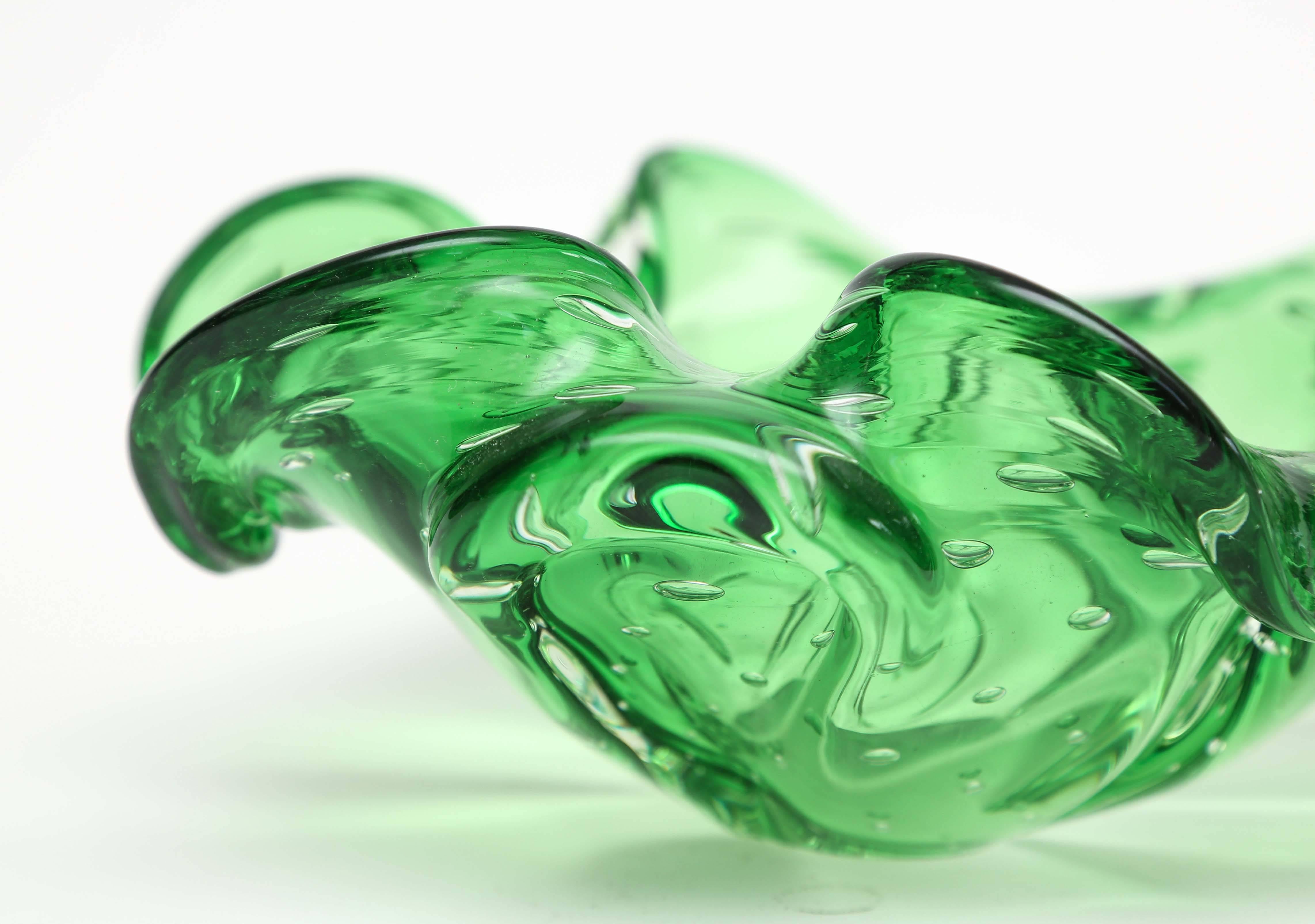 murano green glass