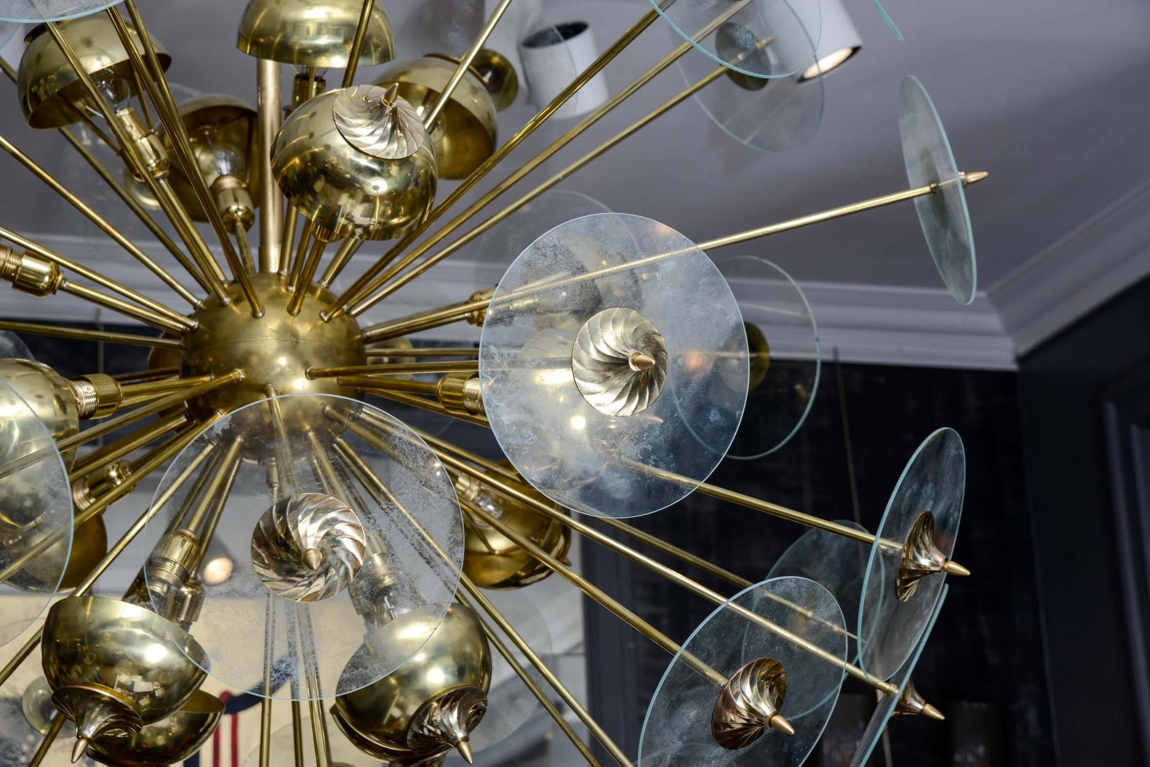Italian Elegant Vintage Sputnik Chandelier
