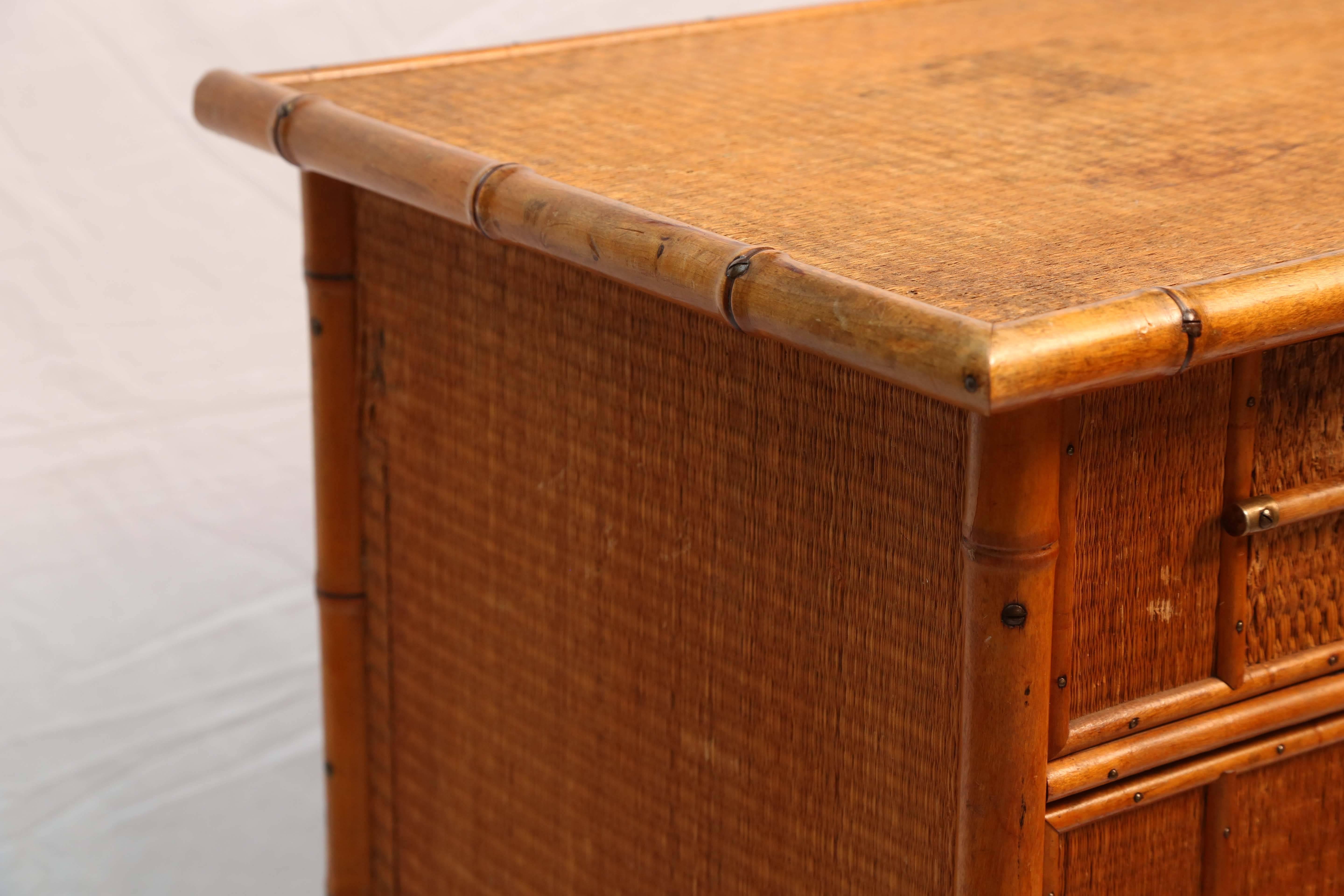 Superb Edwardian Bamboo Chest of Drawers 2