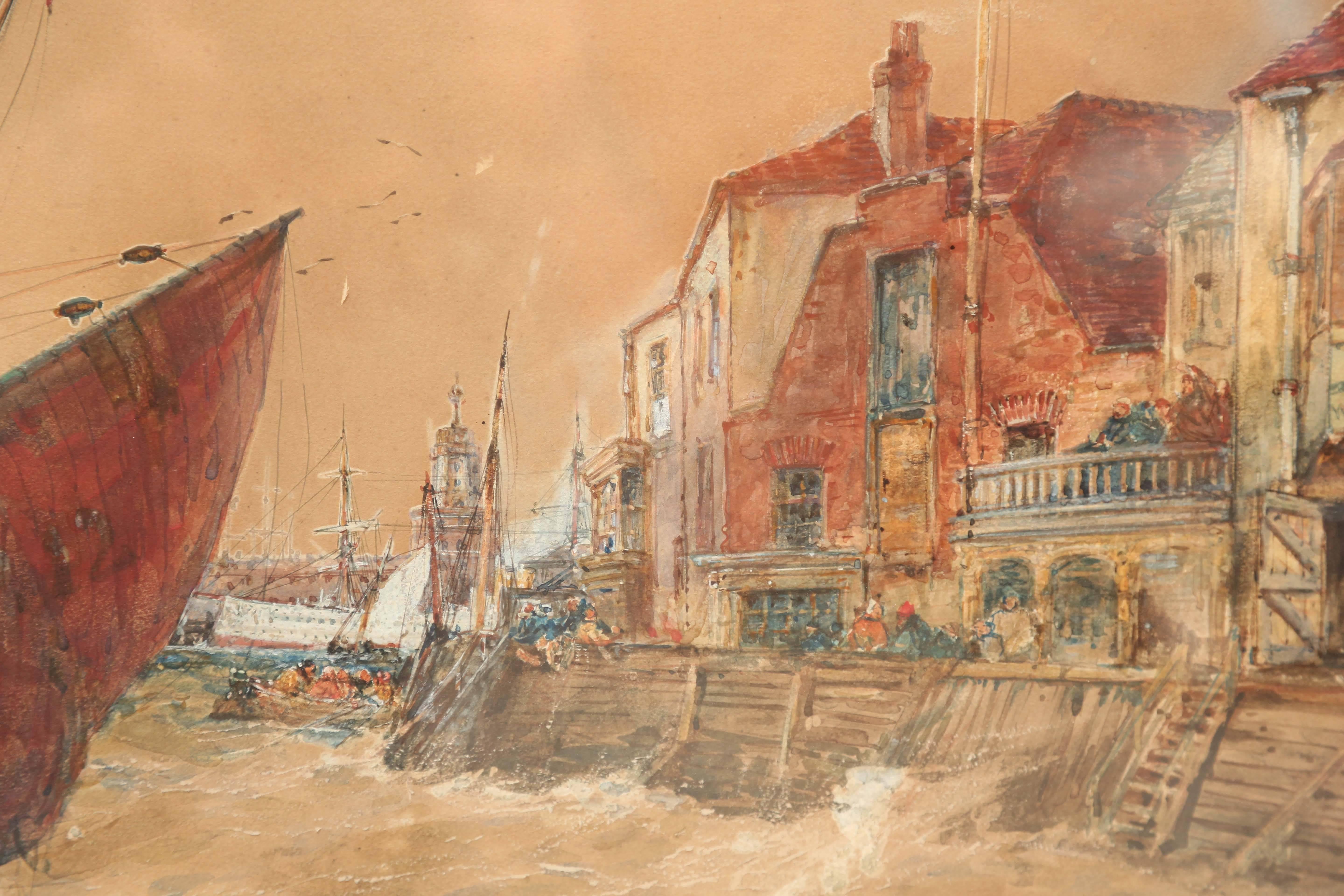 19th Century Outstanding and Enormous Marine Painting by Thomas Bush Hardy