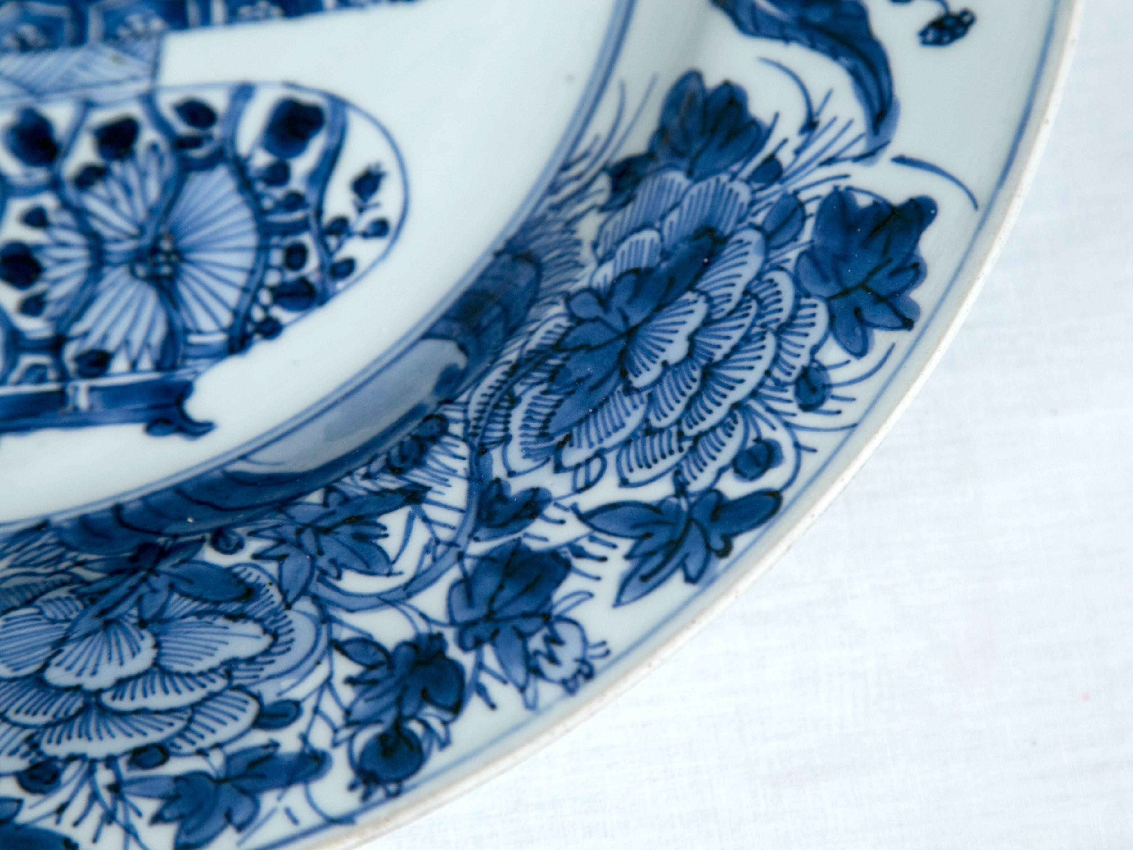19th Century Delft Chinoiserie Platter In Excellent Condition In Chappaqua, NY