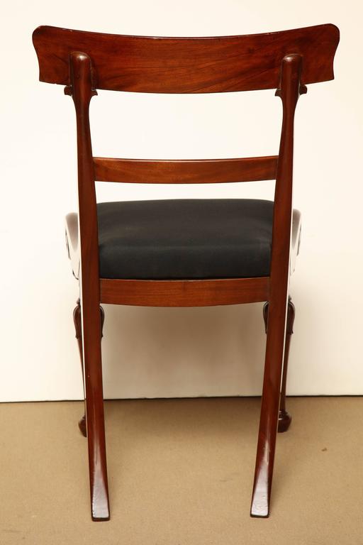 Set of Six Early 19th Century Irish Dining Chairs in Mahogany at 1stDibs