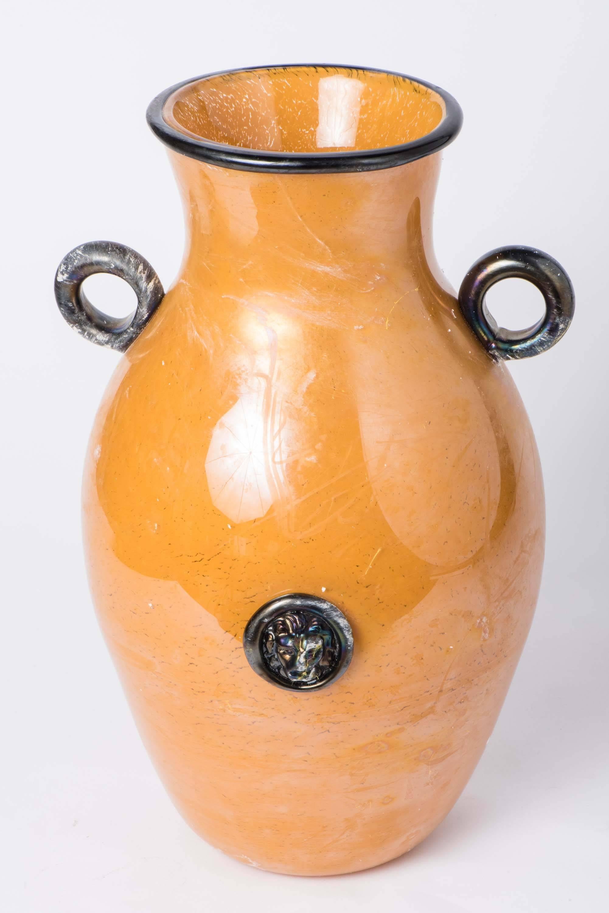 Murano Glass Vase by Alessandro Barbaro 1