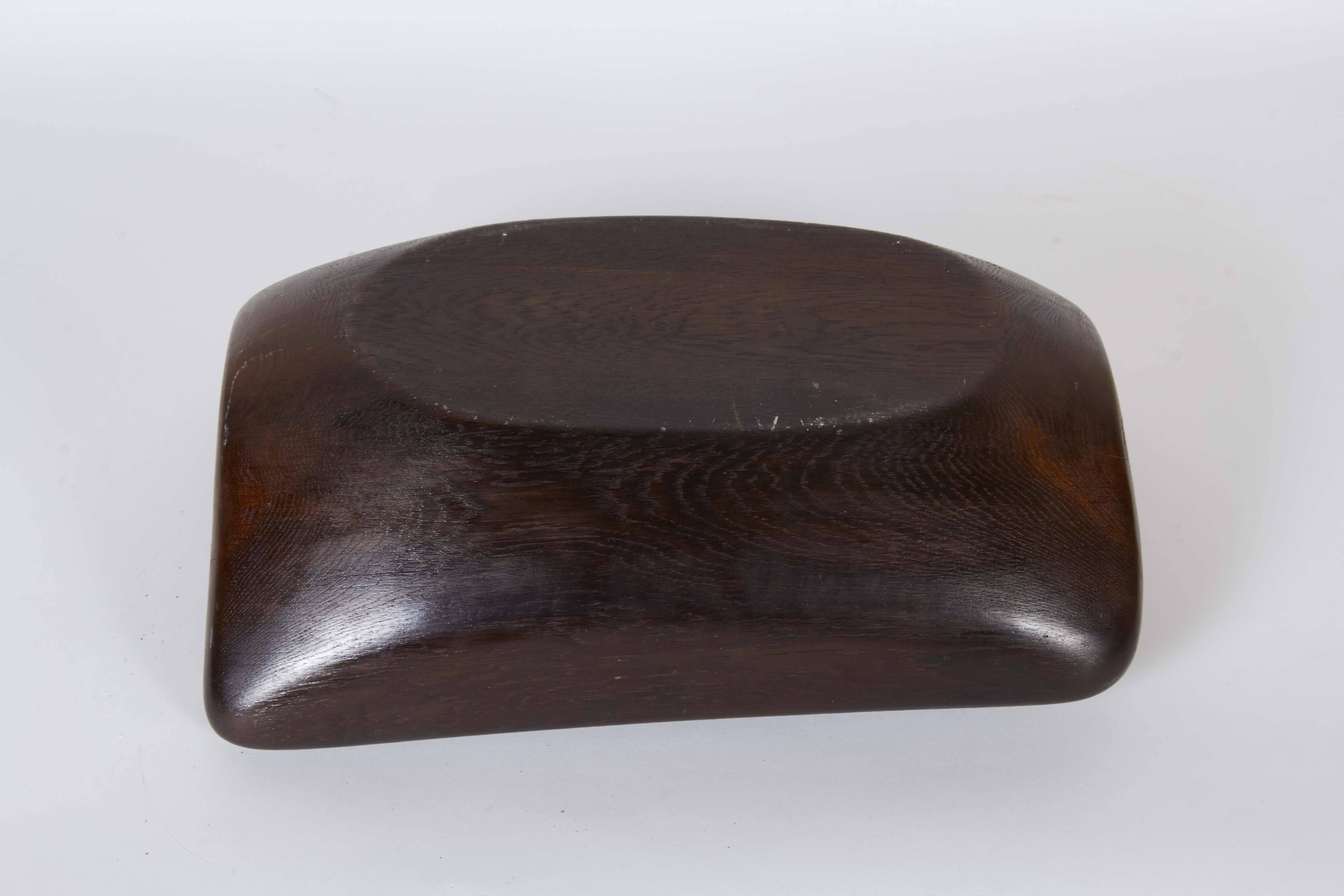 Handcrafted Hardwood Bread Serving Bowl 1