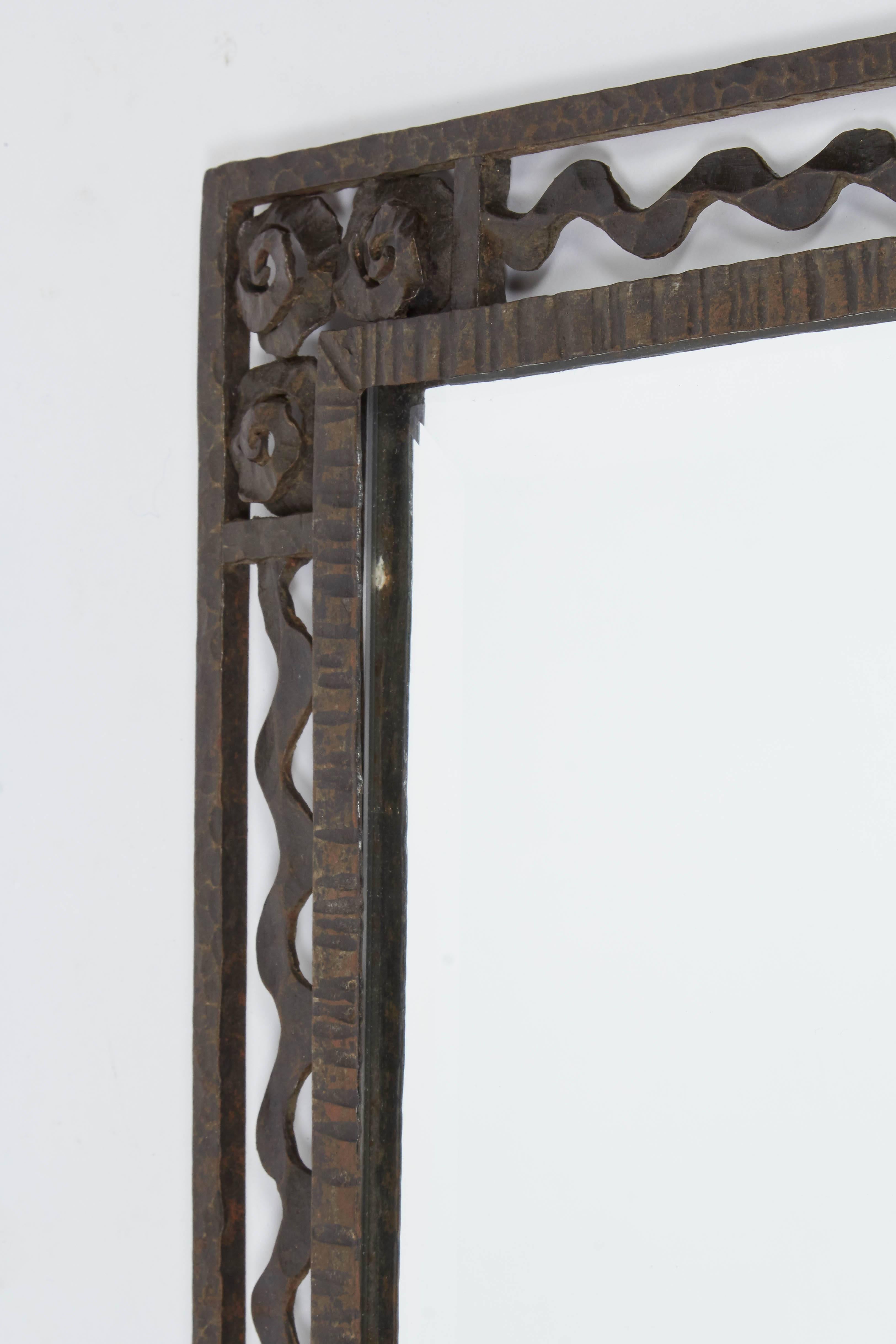 black wrought iron mirrors