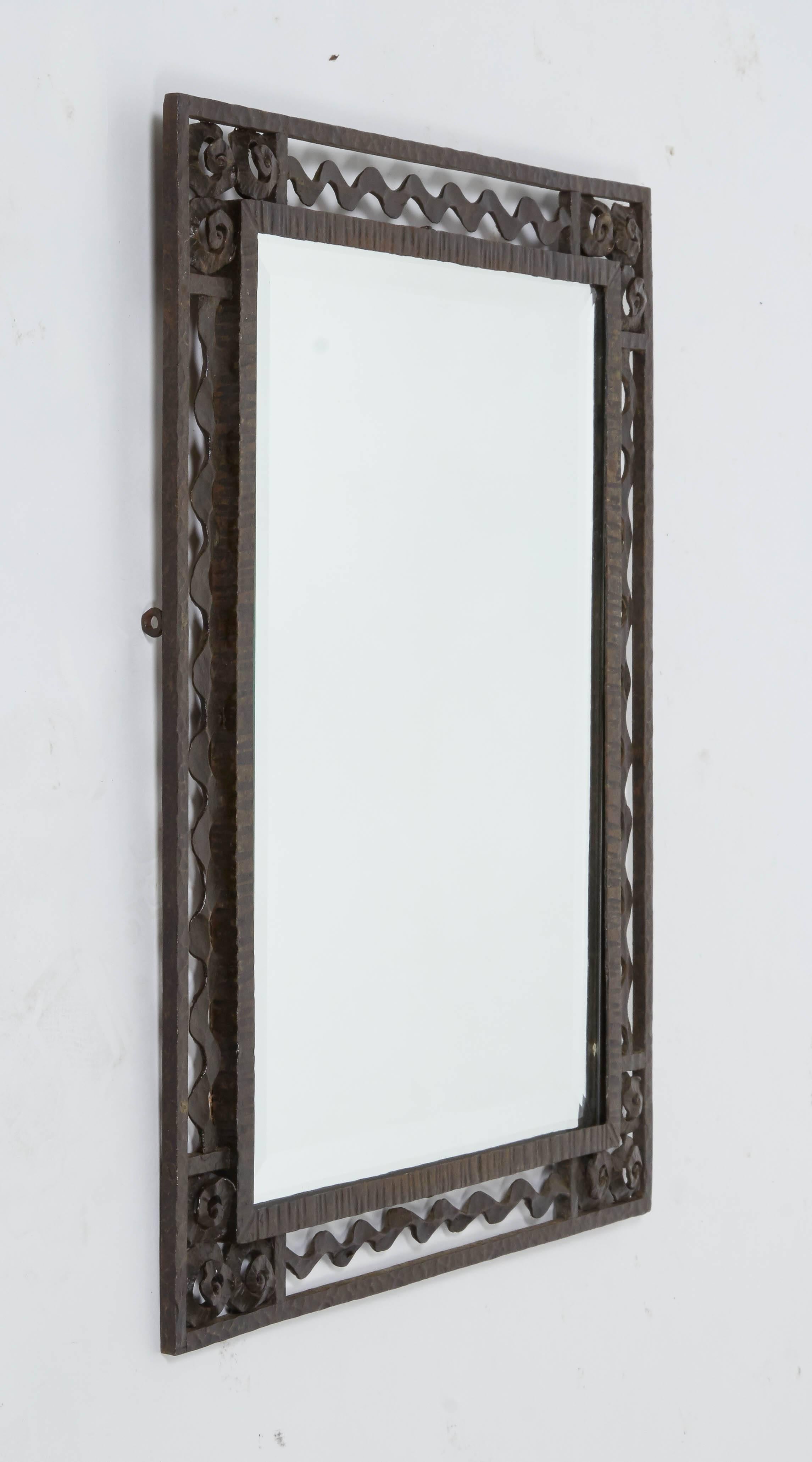 wrought iron bathroom mirrors