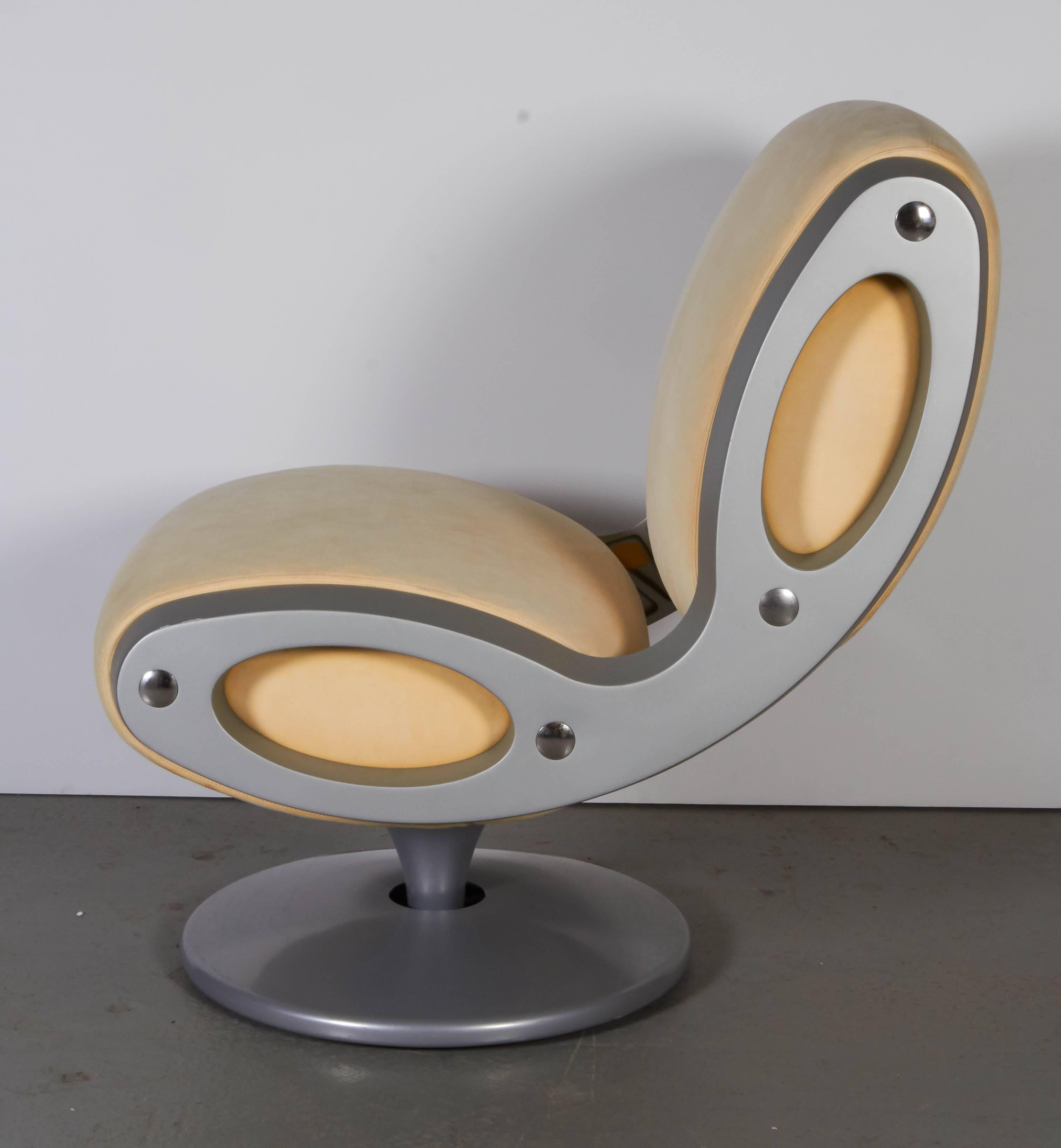 Italian Marc Newson Swivel Chair 
