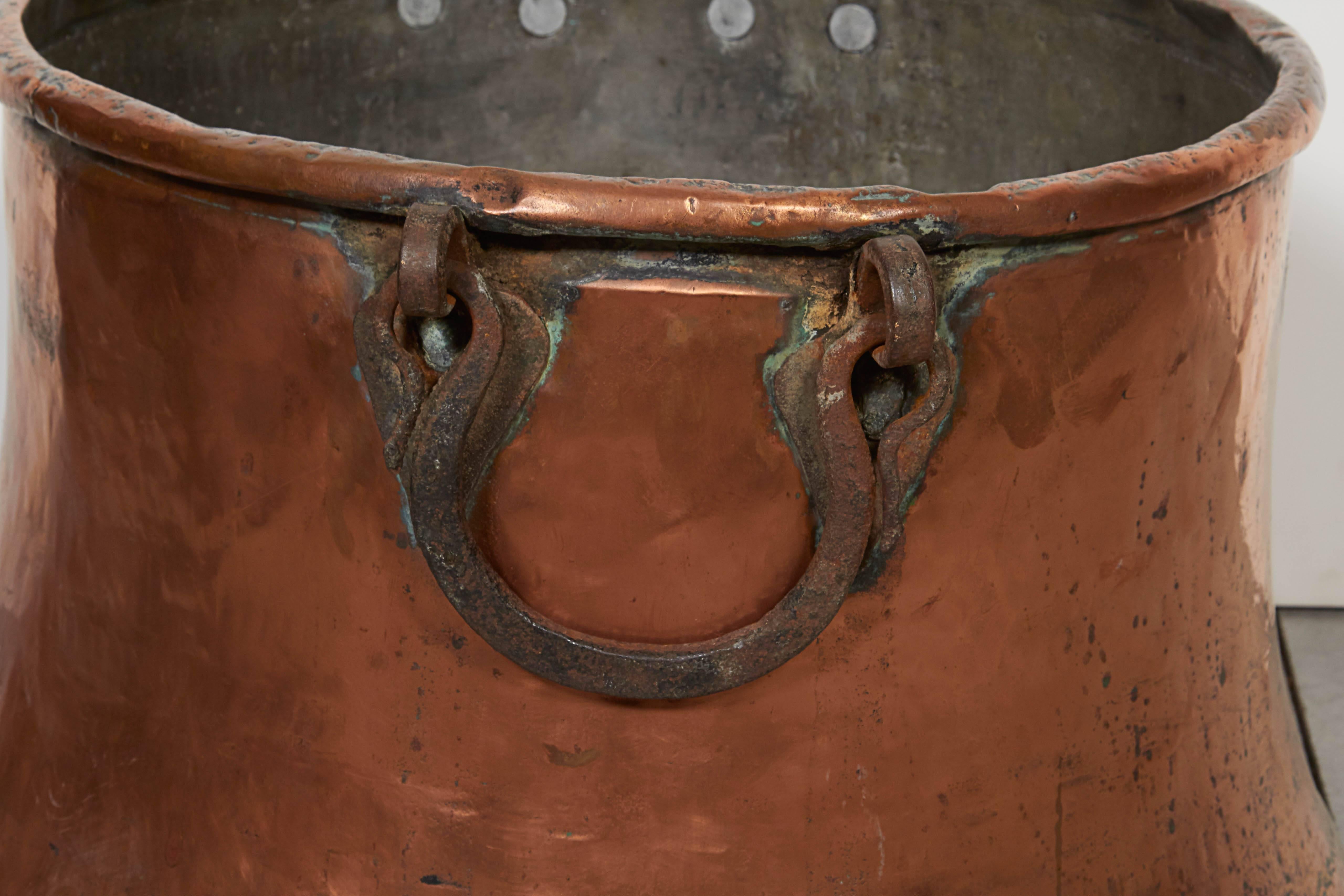 large copper pot