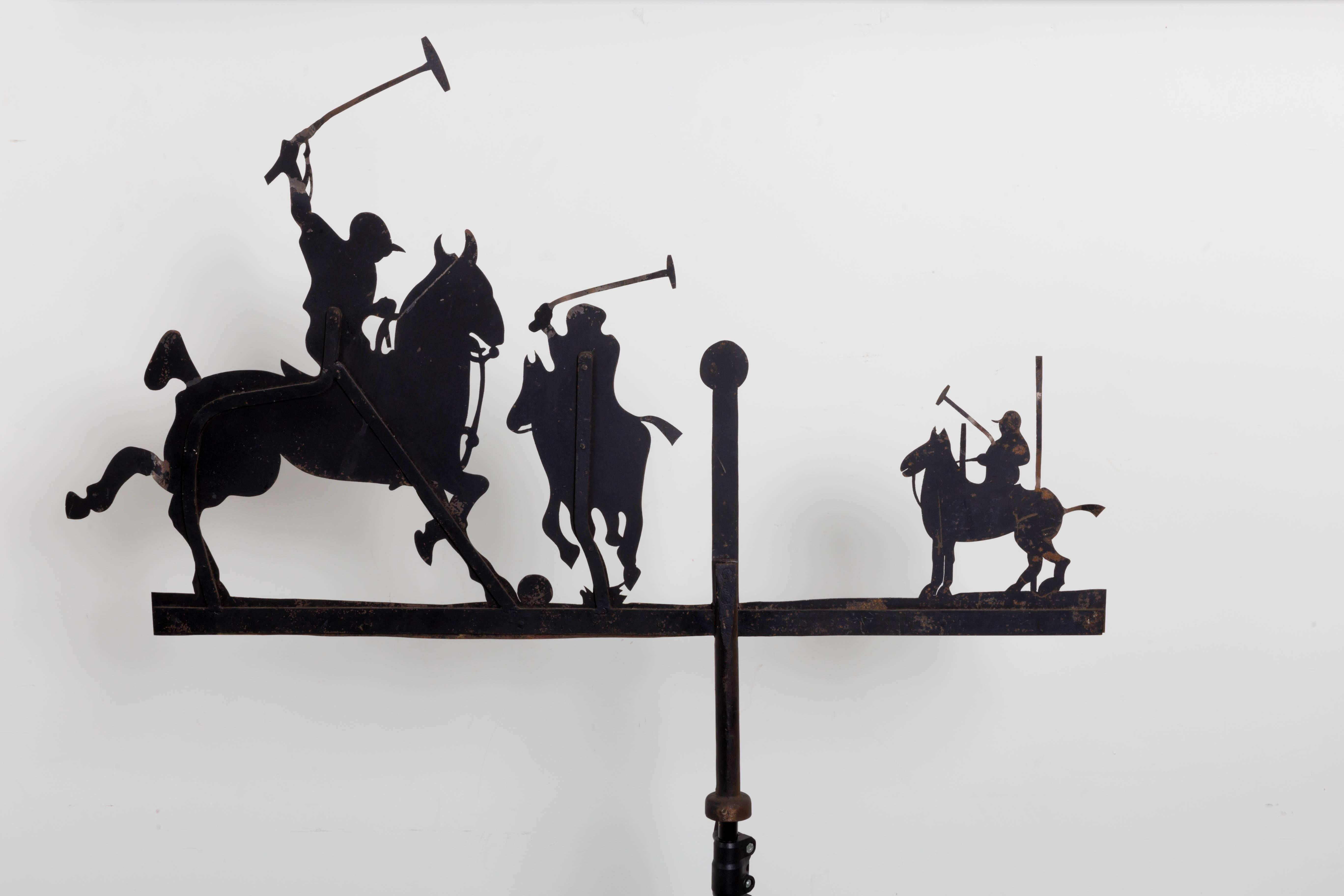 Polo Weathervane In Good Condition For Sale In Southampton, NY