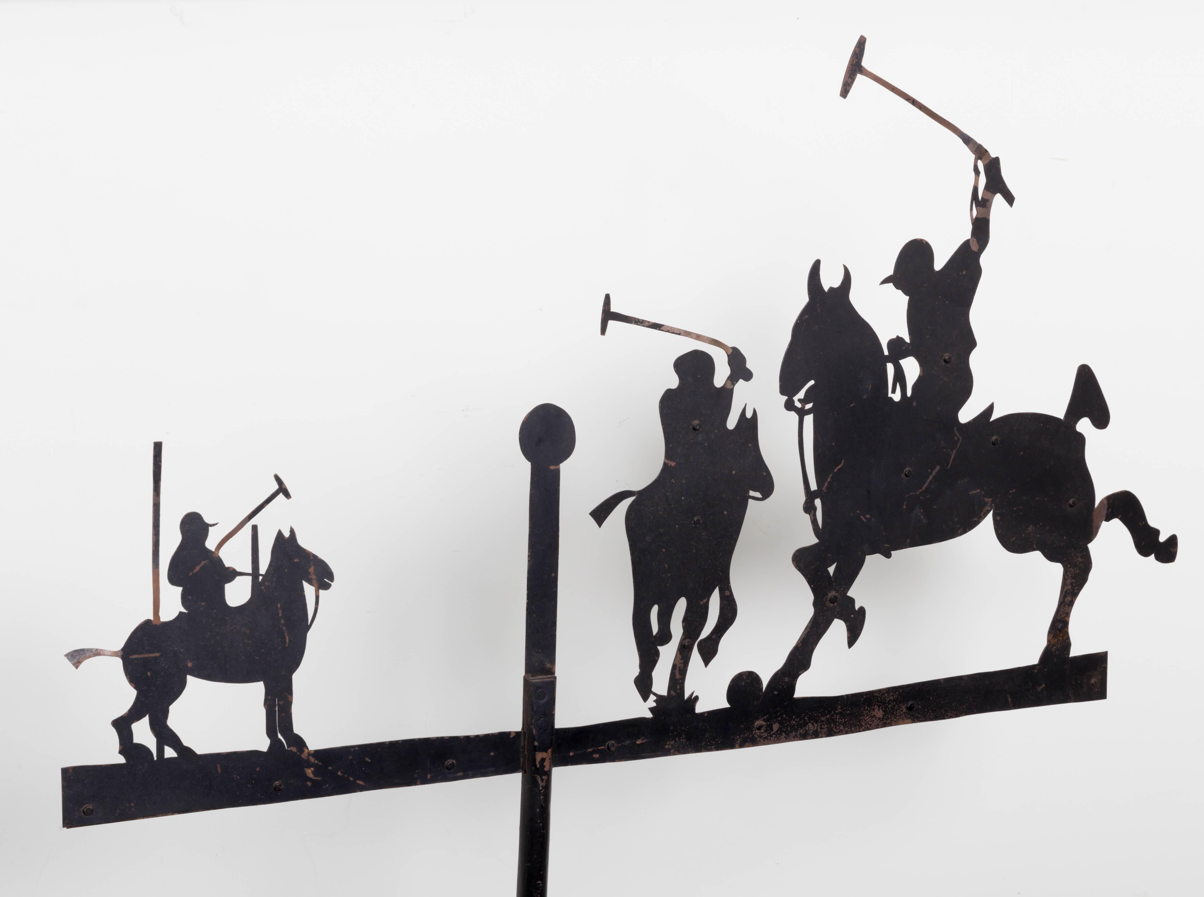 Metal Polo Weathervane For Sale