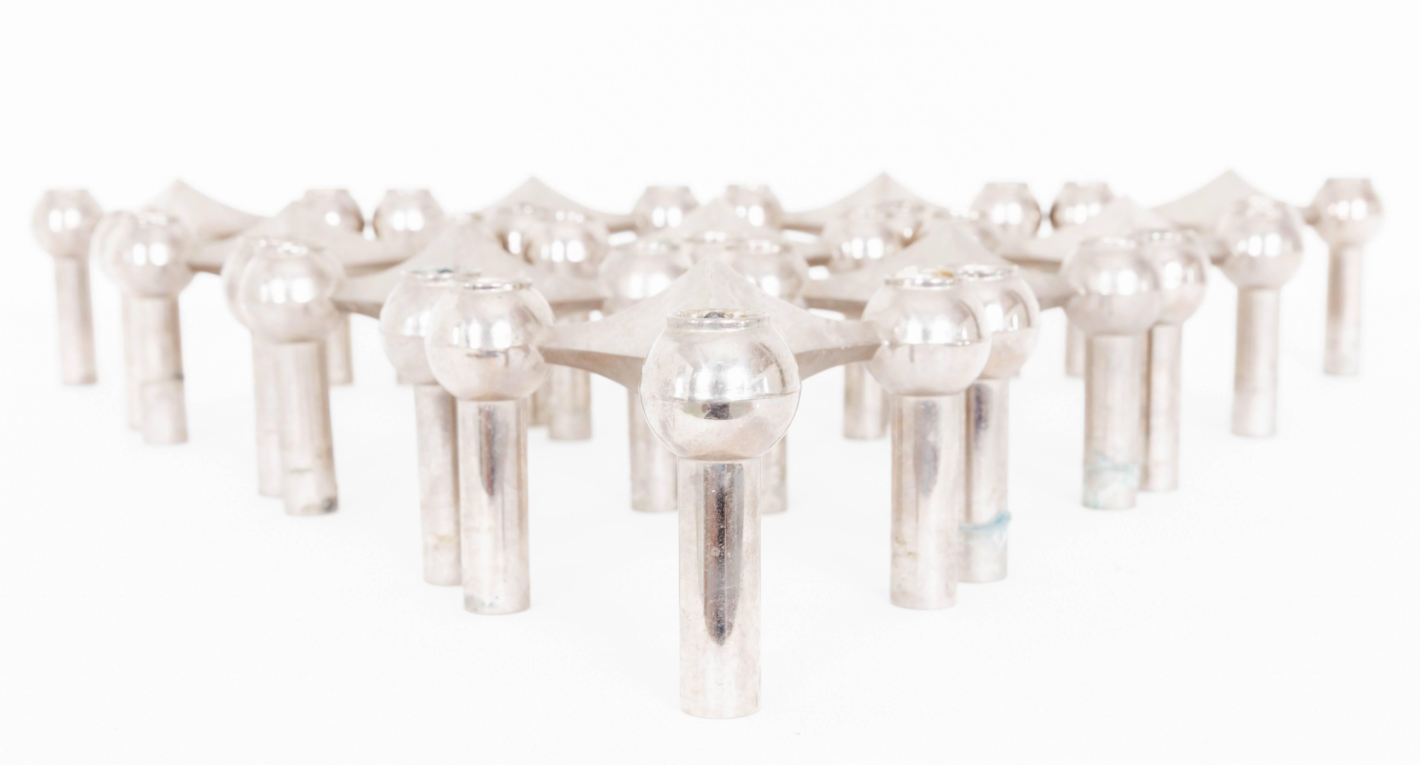 Unknown Mid-Century Metal Candleholders by Funky Finders