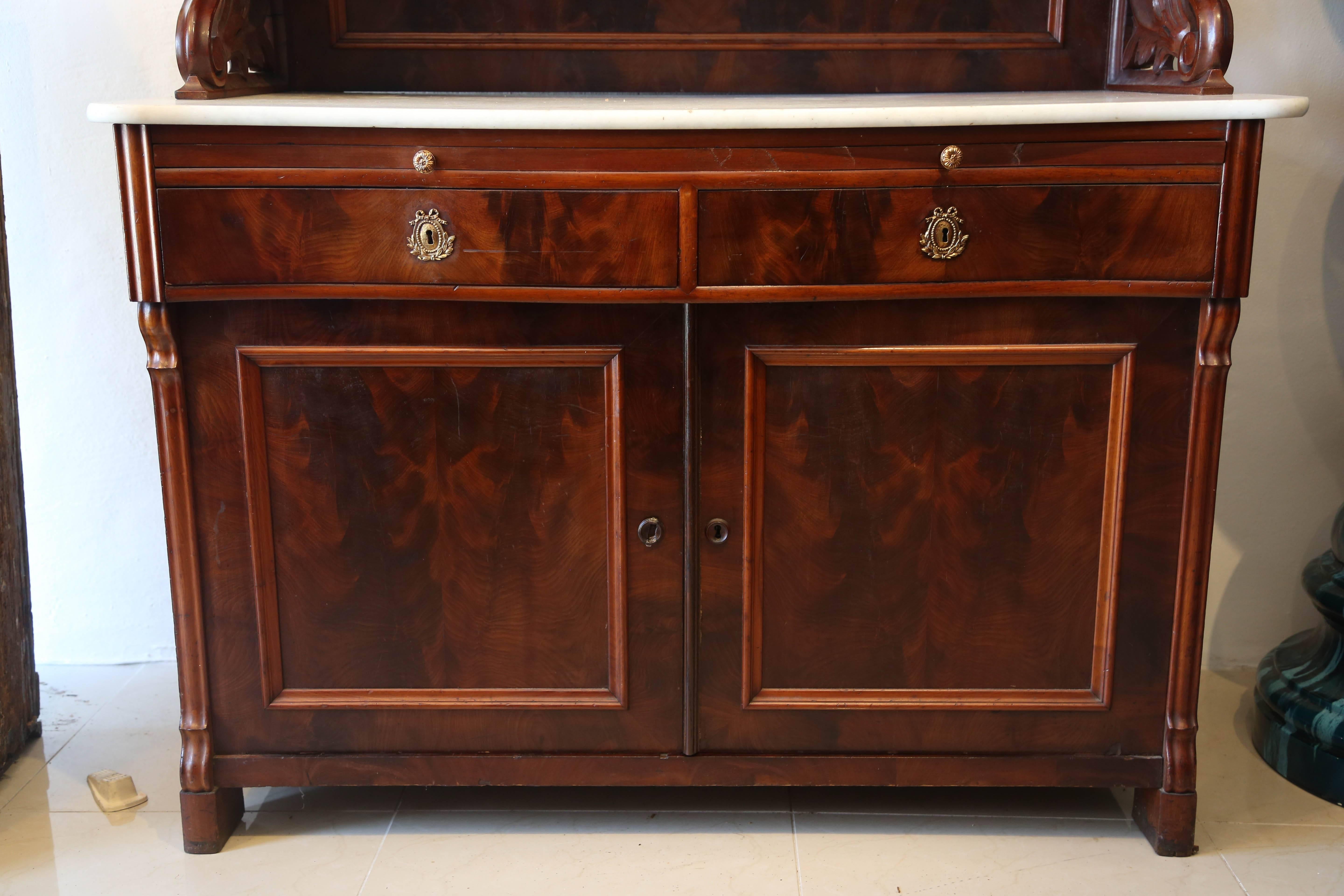 20th Century Superb 1900's French Mahogany Buffet