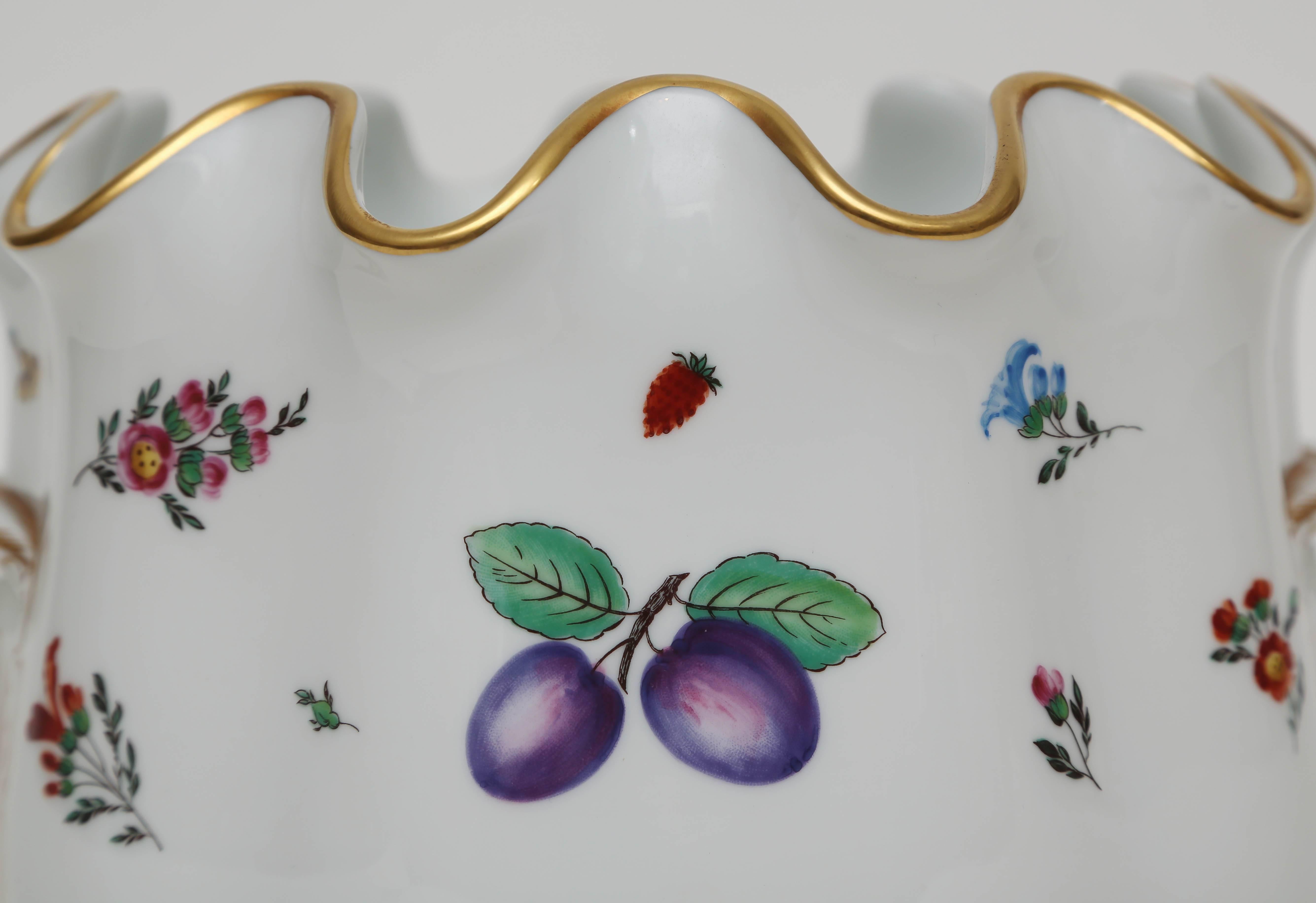 20th Century Vintage Ginori, Italy Porcelain Jardinière or Monteith Bowl