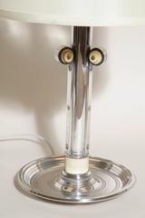 Boin-Taburet French Art Deco Silver Plated and Bone Lamp