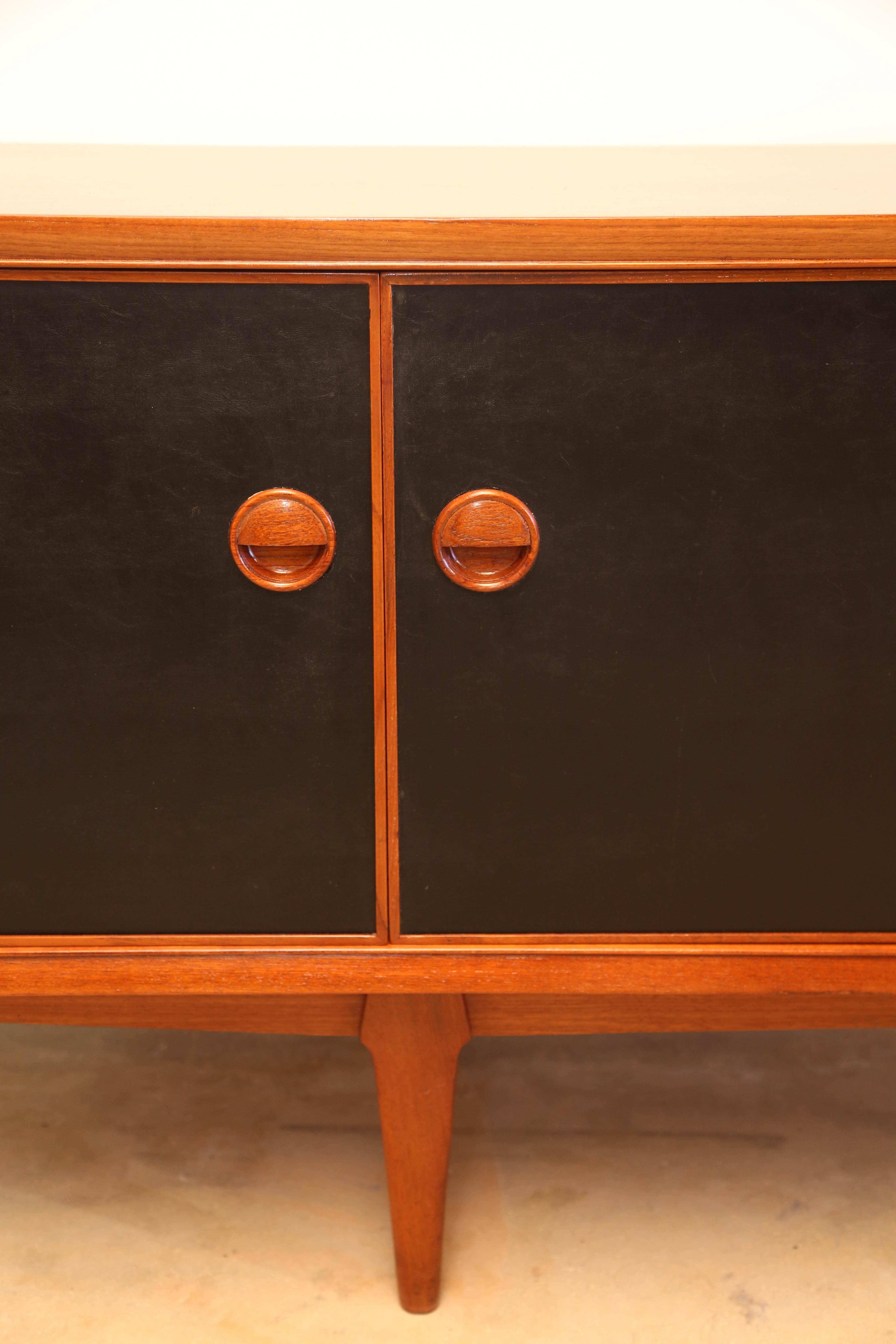 Mid-20th Century Mid-Century Danish Teak Wood Low Credenza in the Style of Ib Kofod-Larsen