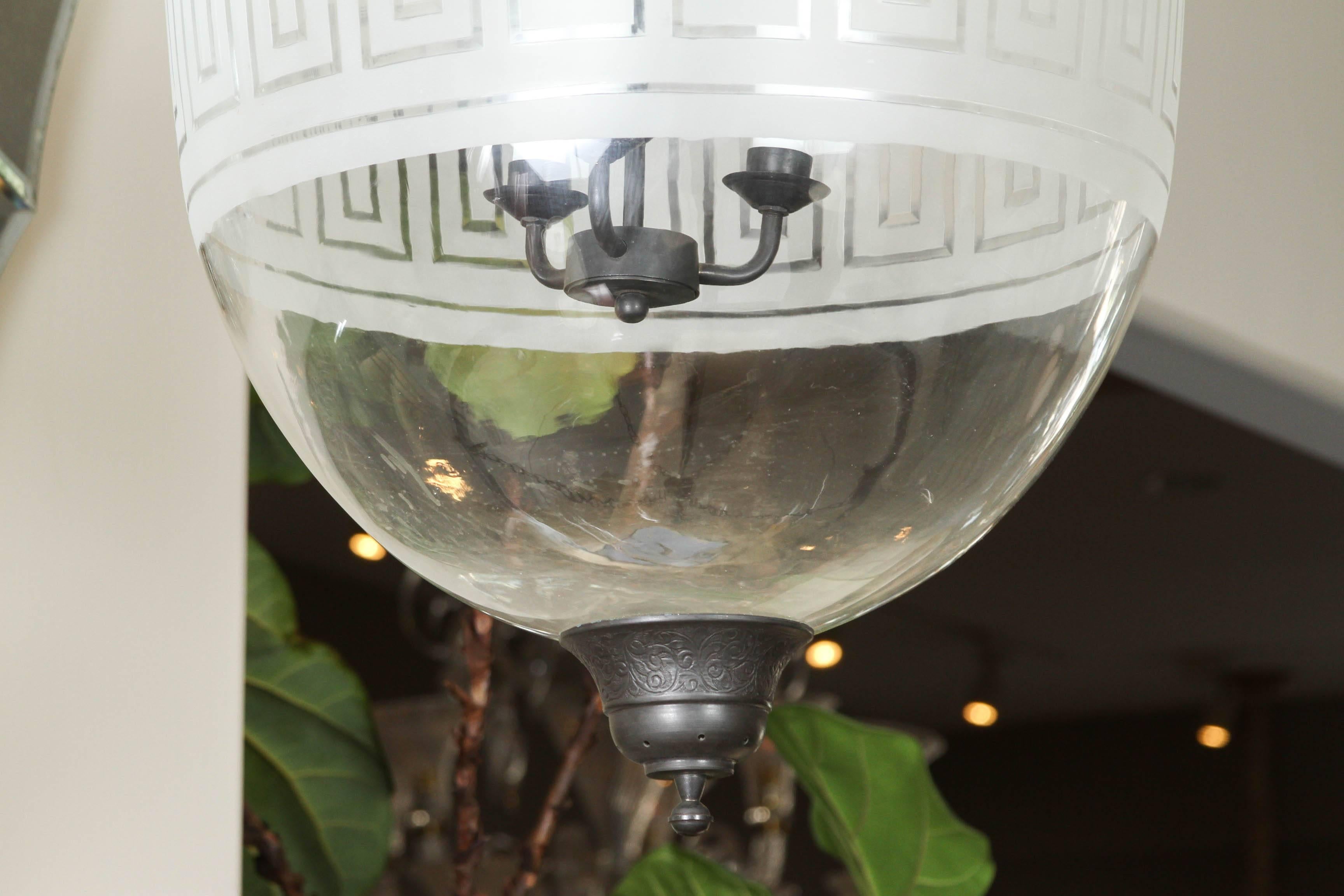 Monumental Bell Jar Fixture In Excellent Condition In Los Angeles, CA