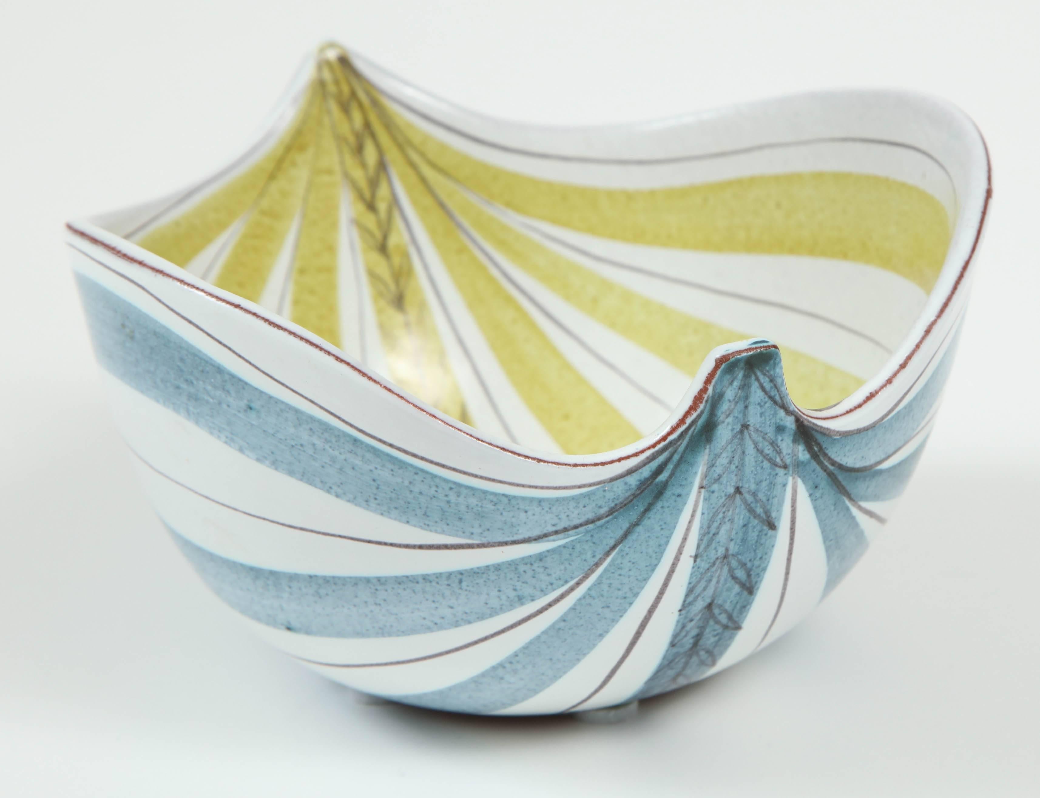 Ceramic Bowl, Stig Lindberg, Sweden, C 1950 In Excellent Condition In New York, NY