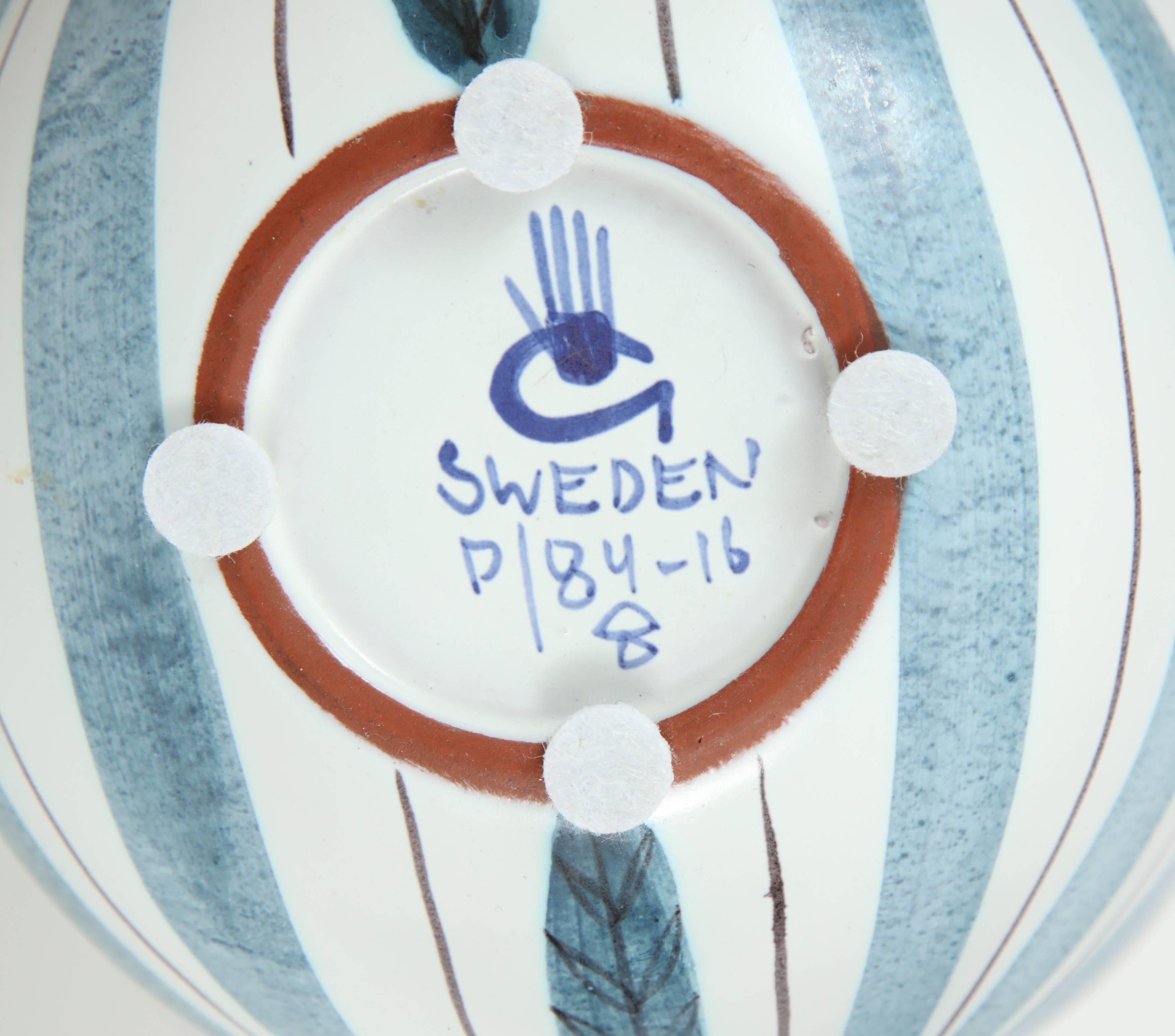 Faience Ceramic Bowl, Stig Lindberg, Sweden, C 1950
