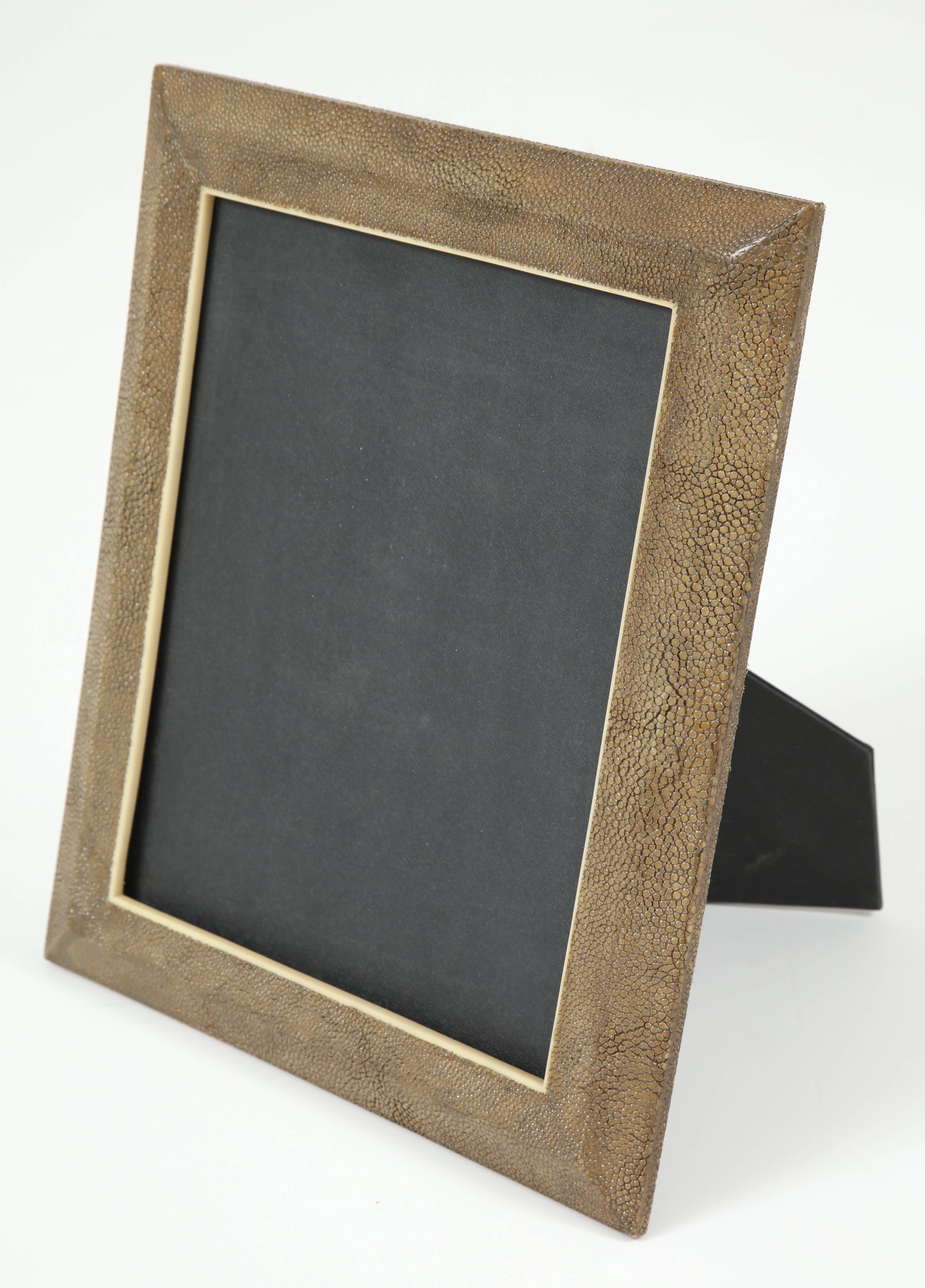 Hand-Crafted Shagreen Picture Frame, France