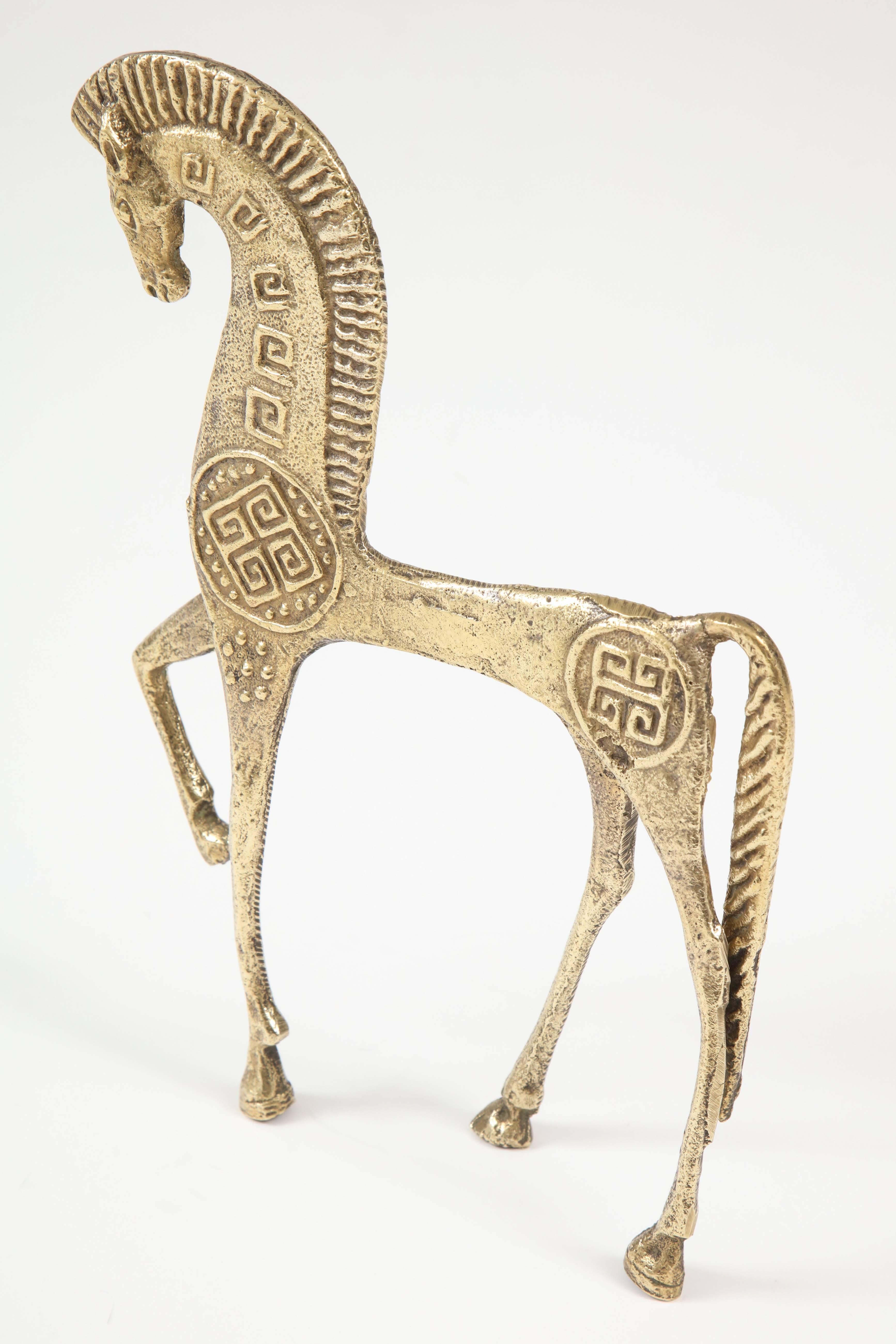Swedish Sculpture of Horse in Brass, Sweden