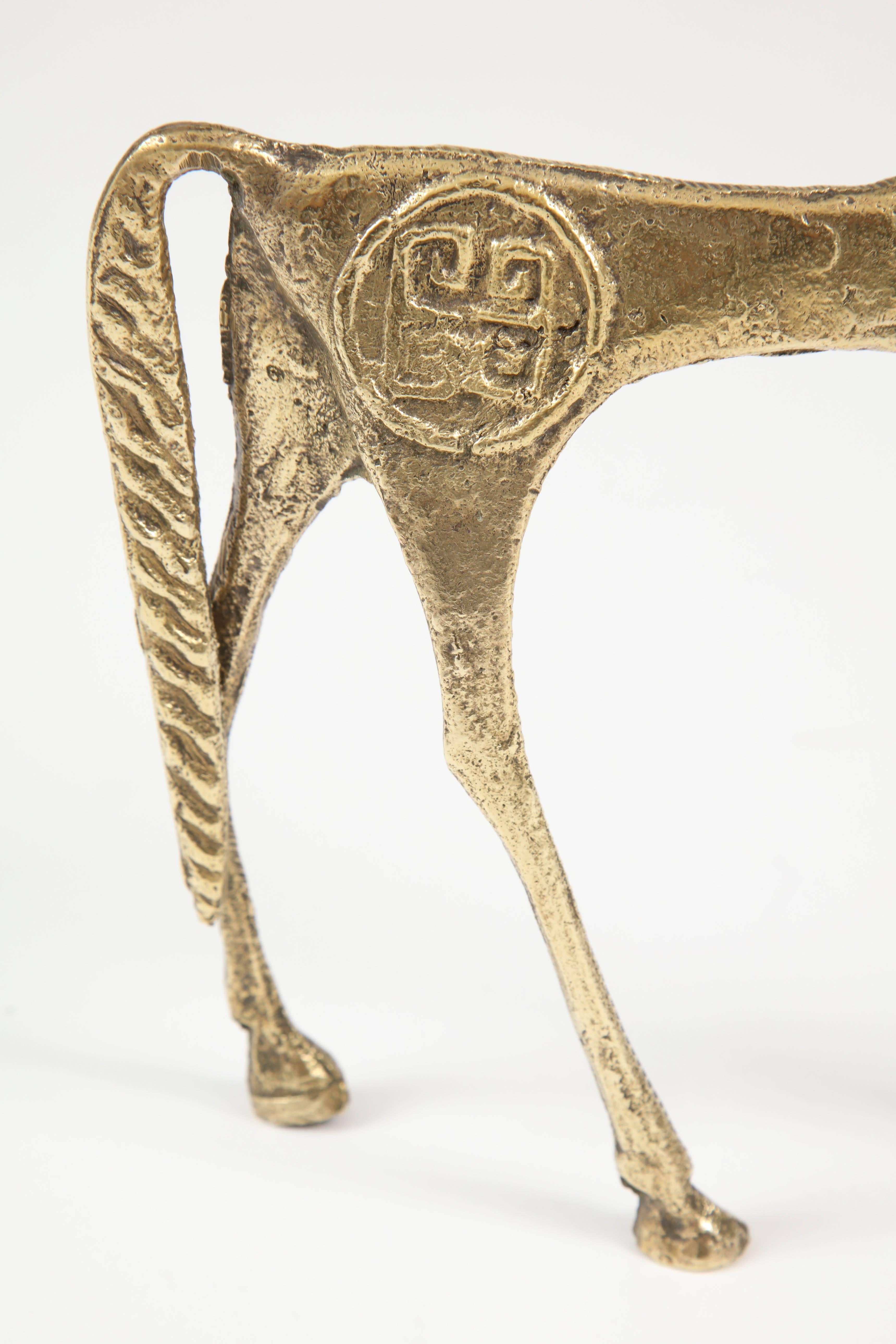 Sculpture of Horse in Brass, Sweden 1