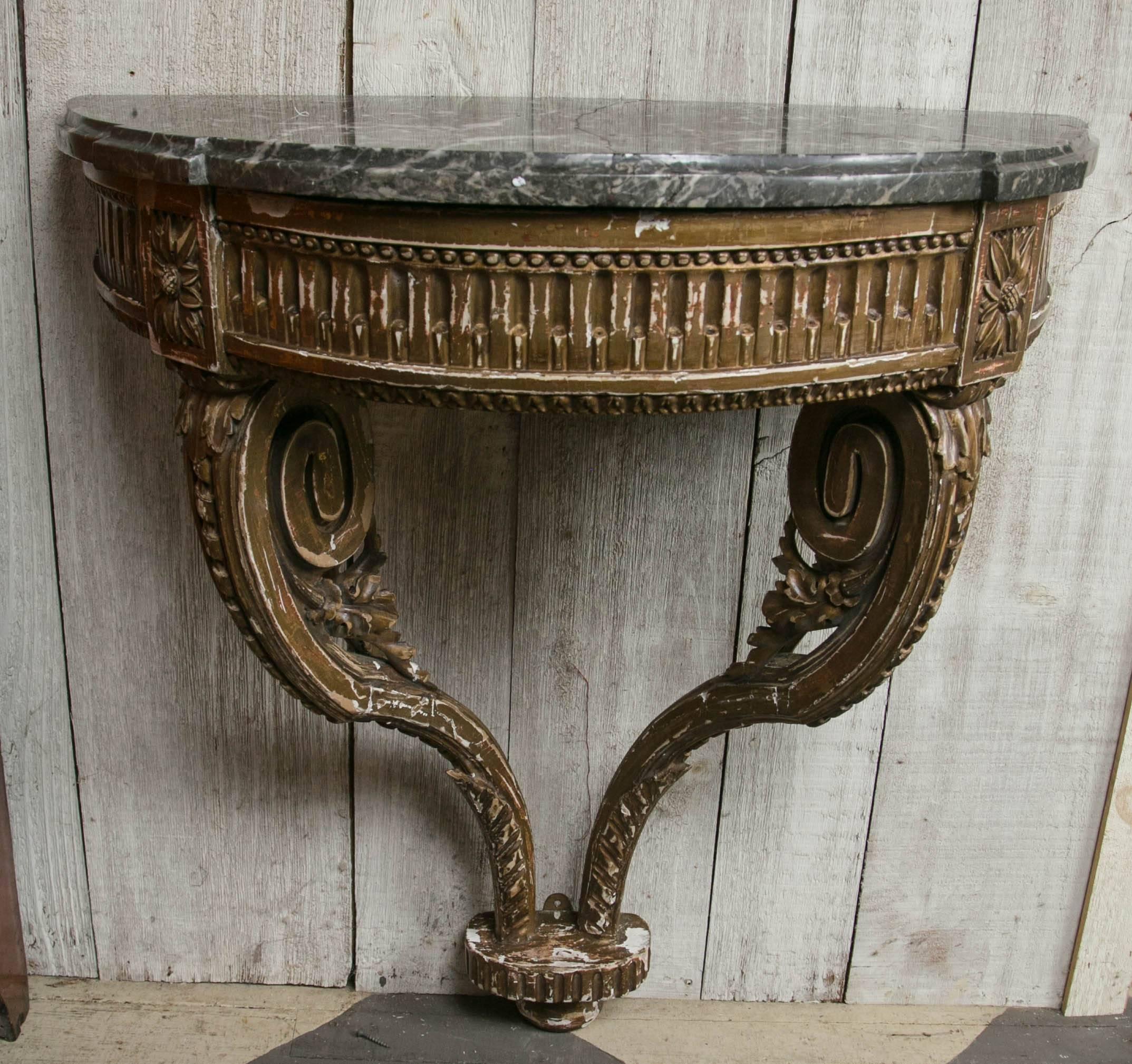 18th Century French Wall Mount Console For Sale 2