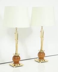 Pair of Cat Tail Lamps