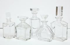Set of Five Vintage Decanters