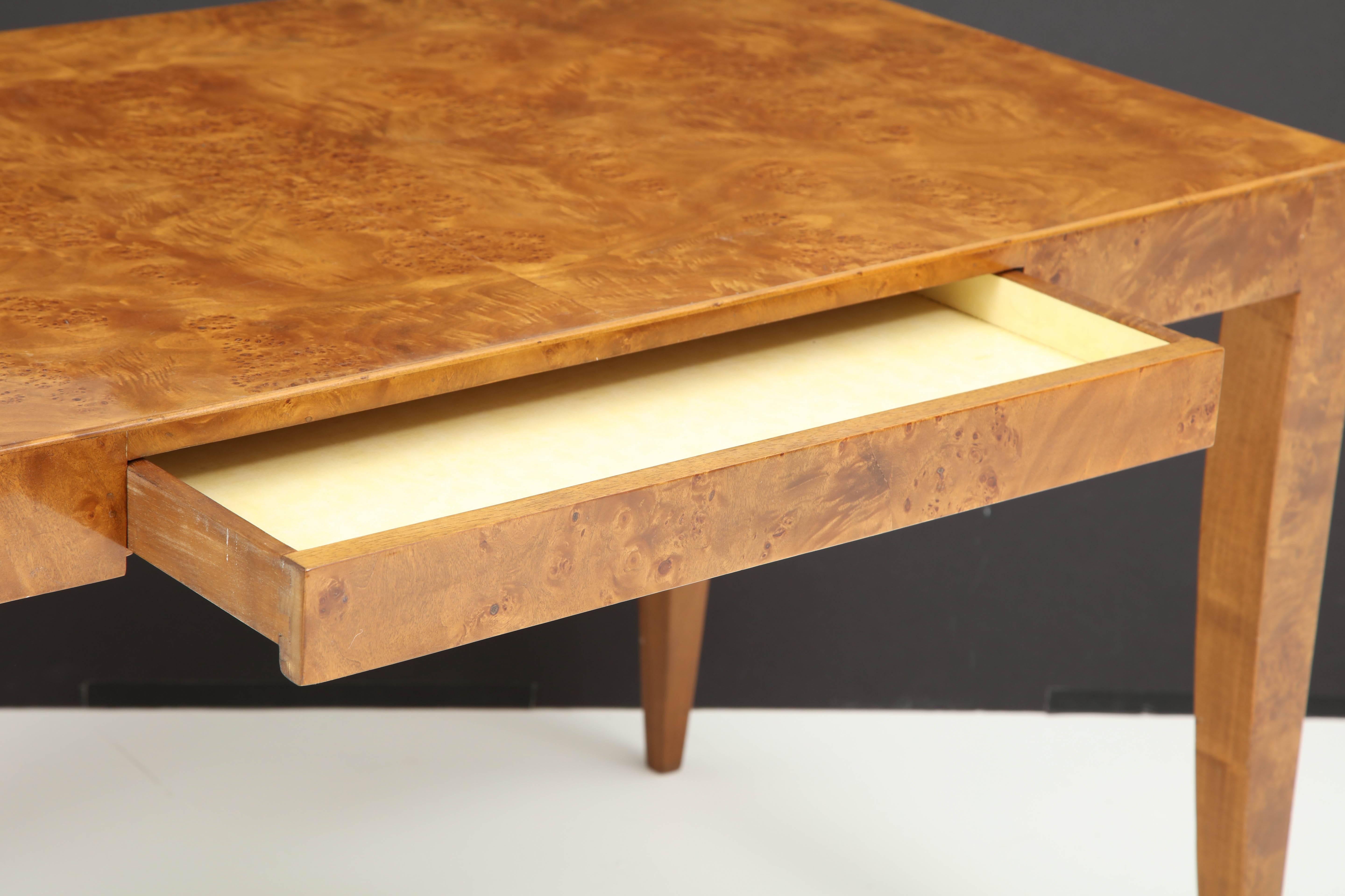 Burl Wood Italian Desk For Sale 2