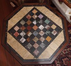English William IV Rosewood Specimen Top Games Table