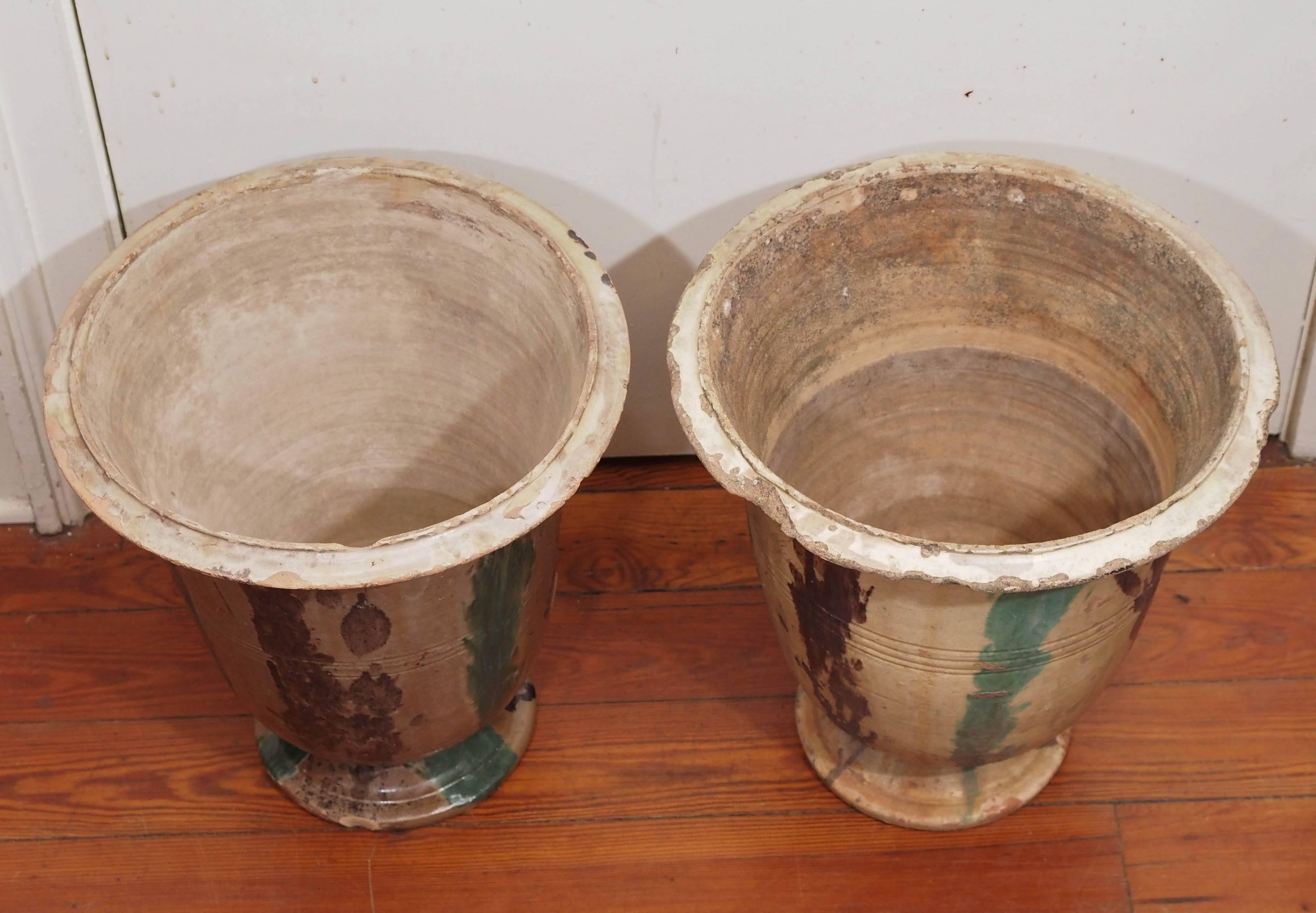 19th Century Pair of French Anduze Pots For Sale