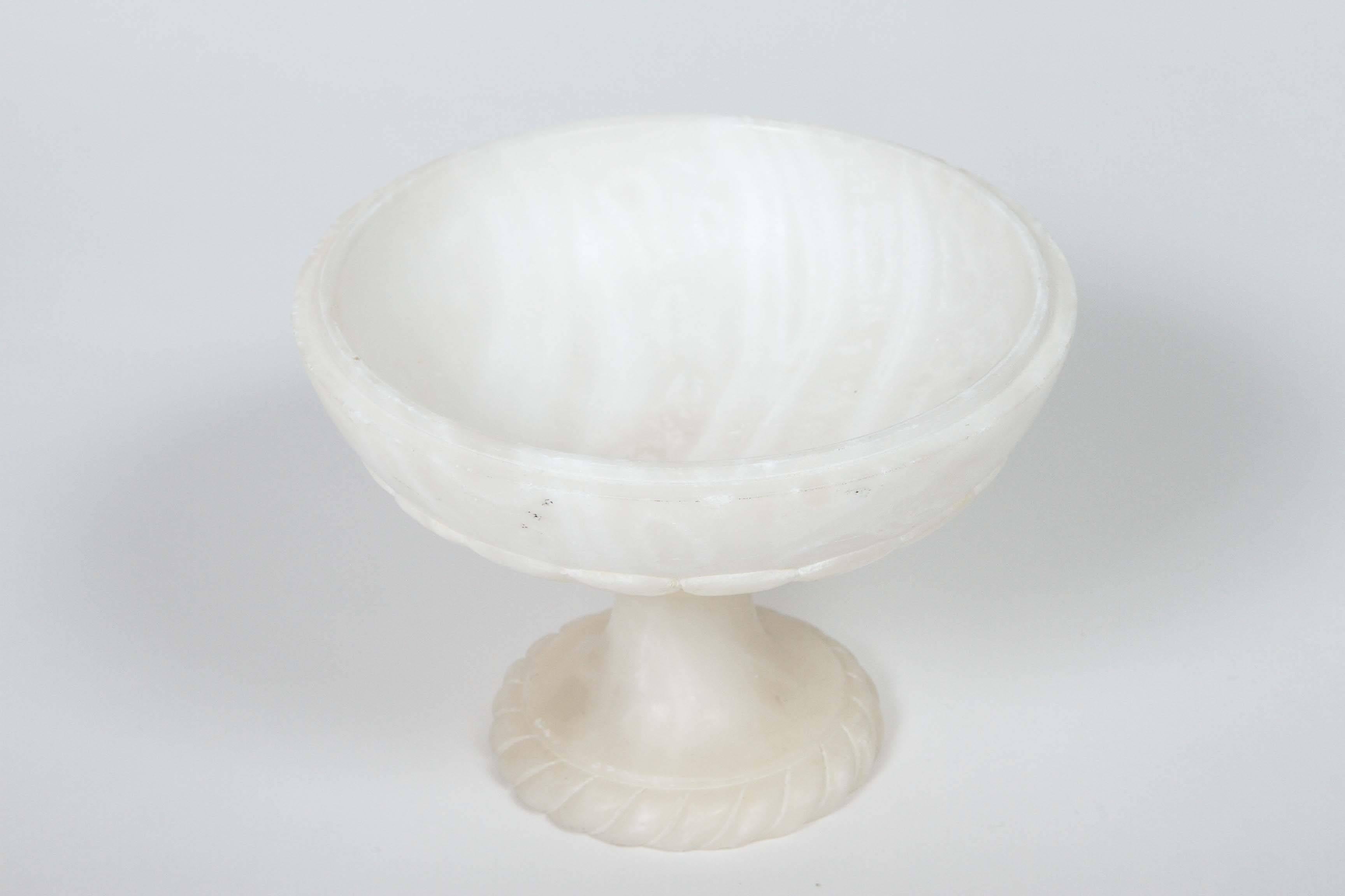 20th Century Vintage Alabaster Covered Compote from Italy