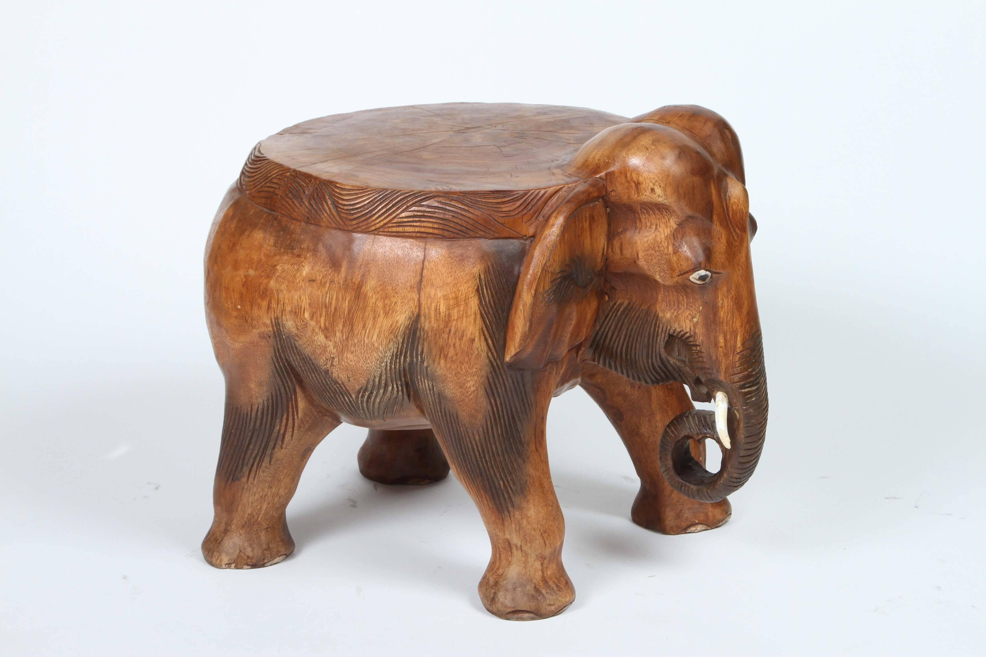 elephant stool wood