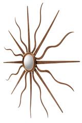 Brass and Witch Ball Mirror