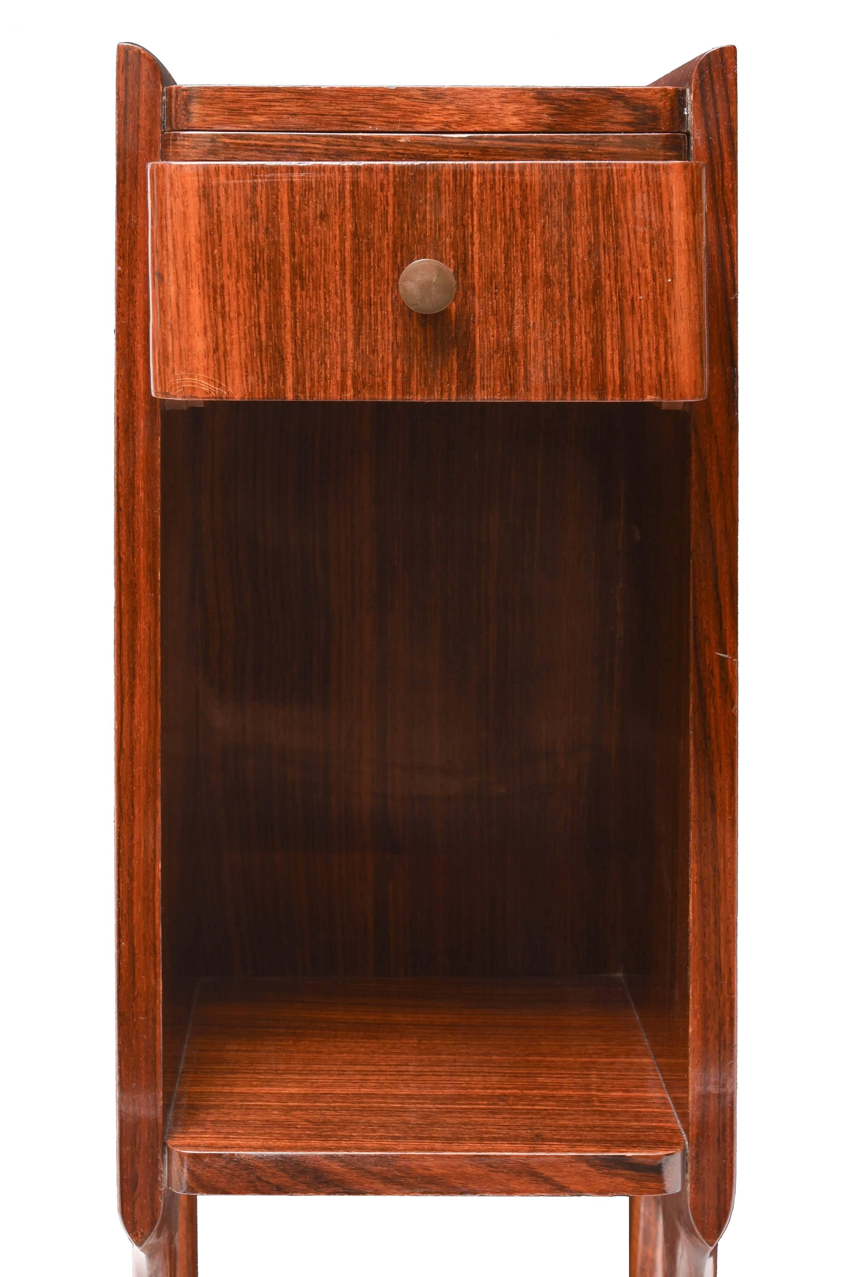 Mid-20th Century Elegant Rosewood Bedside Attributed to Ico Parisi For Sale