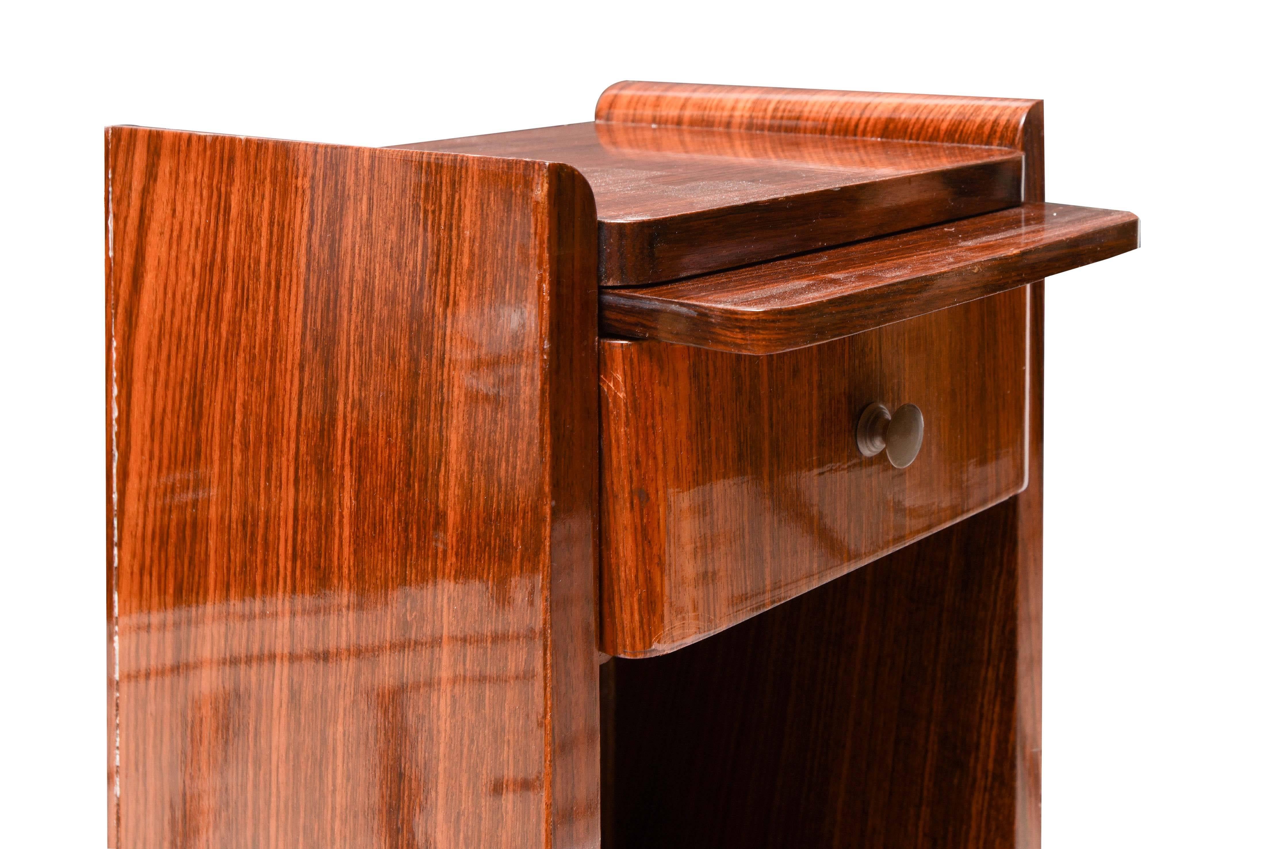 Elegant Rosewood Bedside Attributed to Ico Parisi For Sale 3
