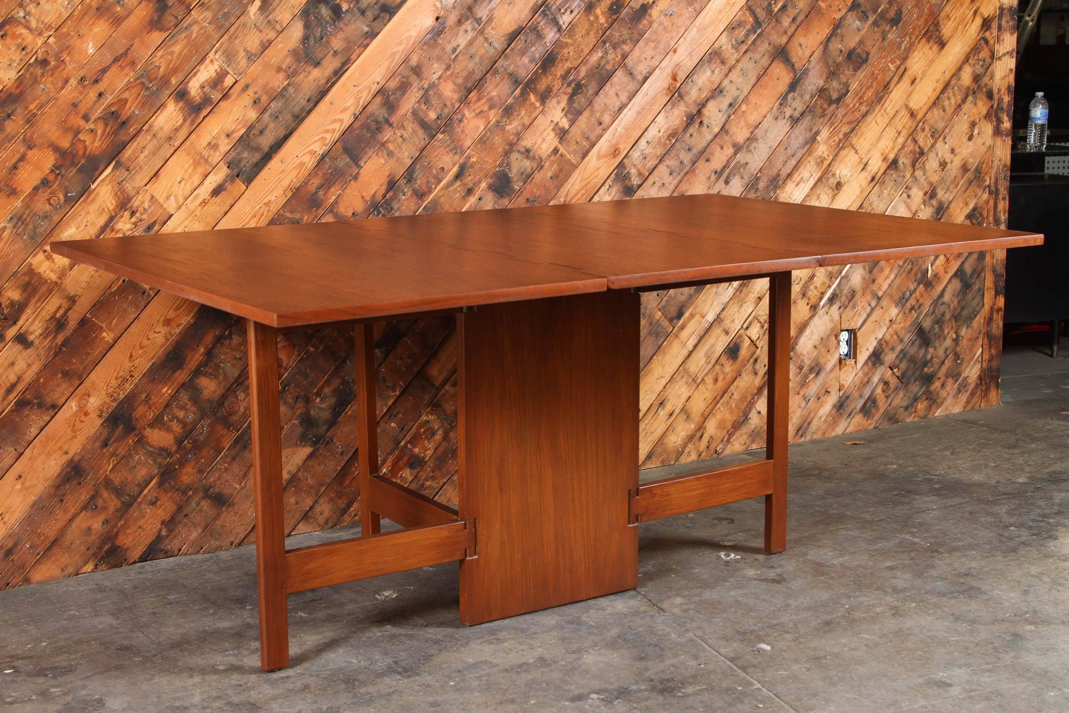 George Nelson for Herman Miller Refinished Walnut Dining Table 2