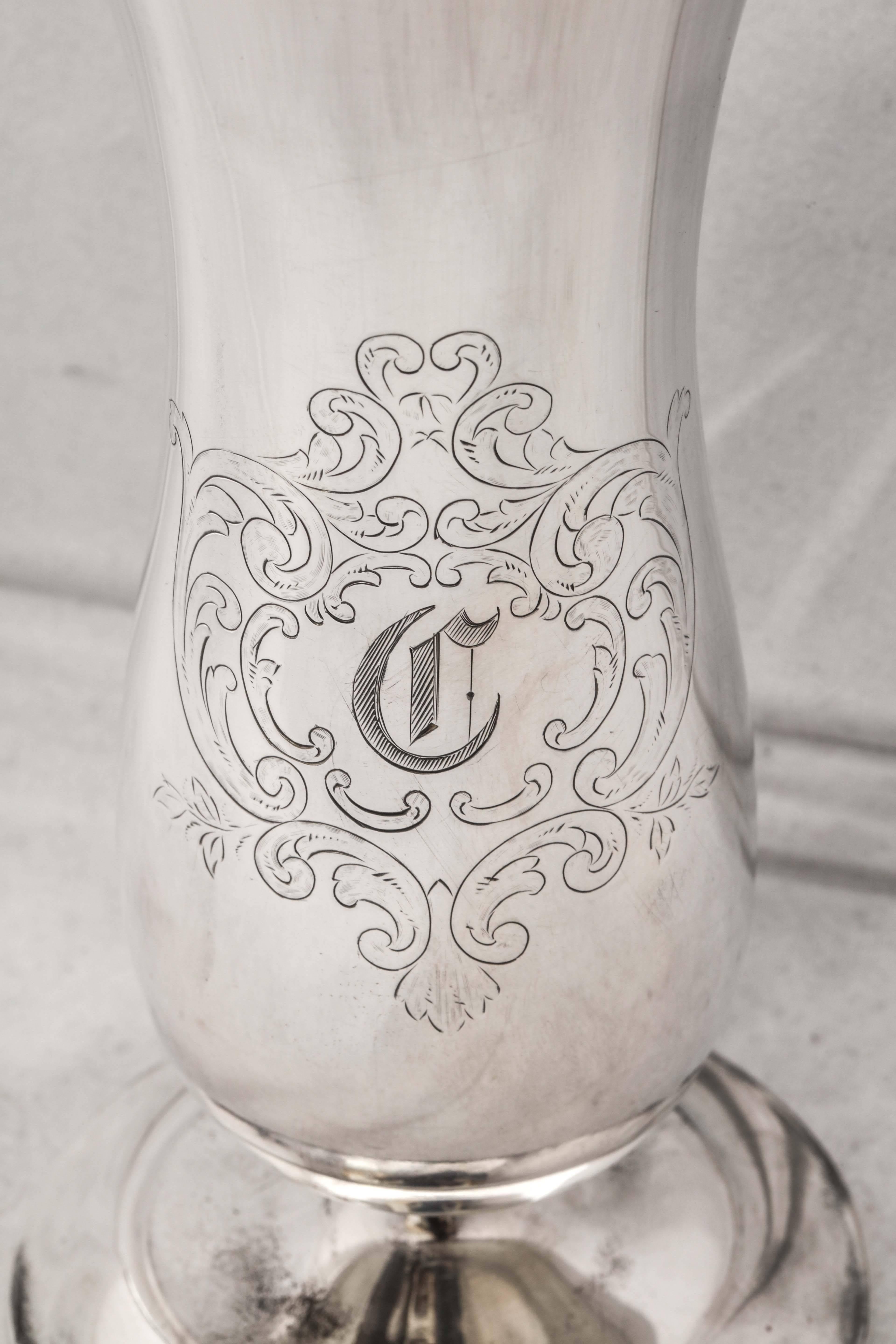 Edwardian Sterling Silver Vase 1