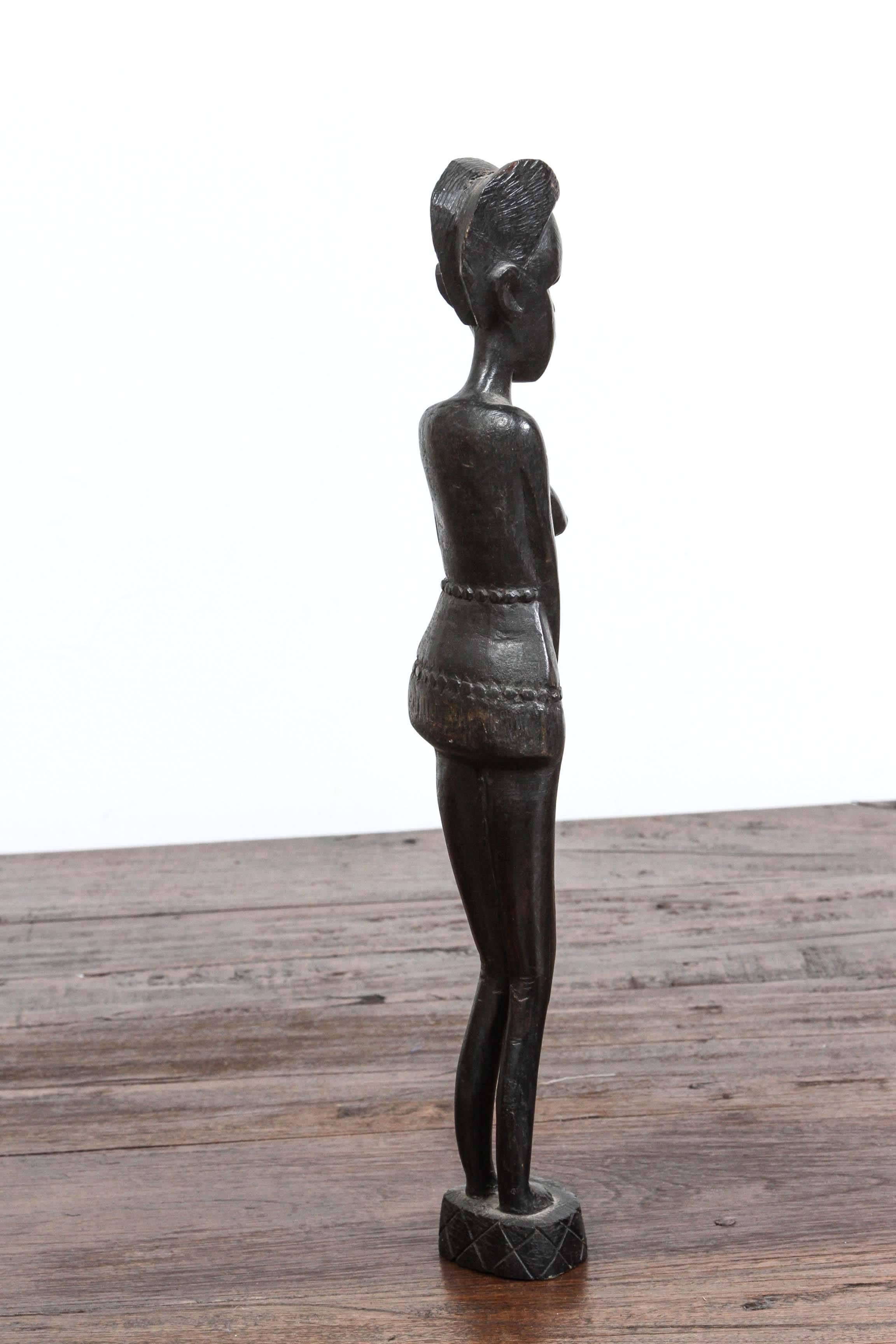 Fait main Statue africaine décorative sculptée à la main du Kenya en vente